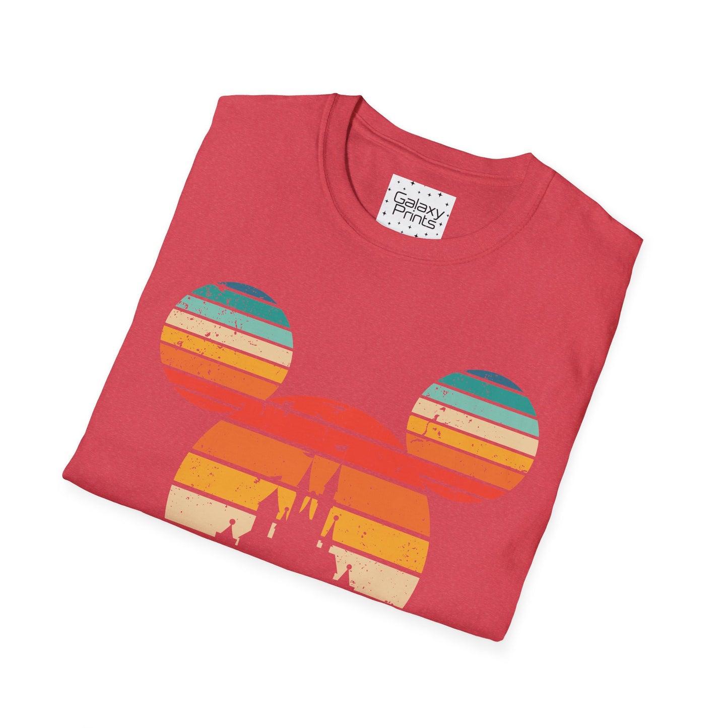 Unisex T-Shirt - DISNEY Inspired - 'Mickey Ears with Pastel Colors Distressed'