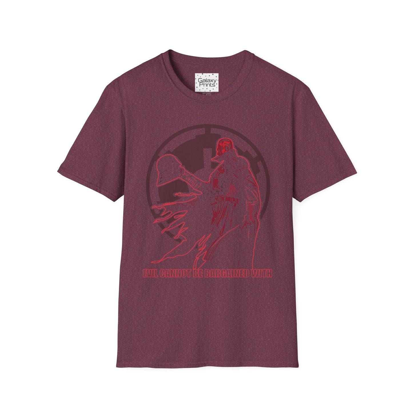 Star Wars Inspired Unisex T-Shirt - 'Vader's Evil Can Not Be Bargained With' Graphic Tee