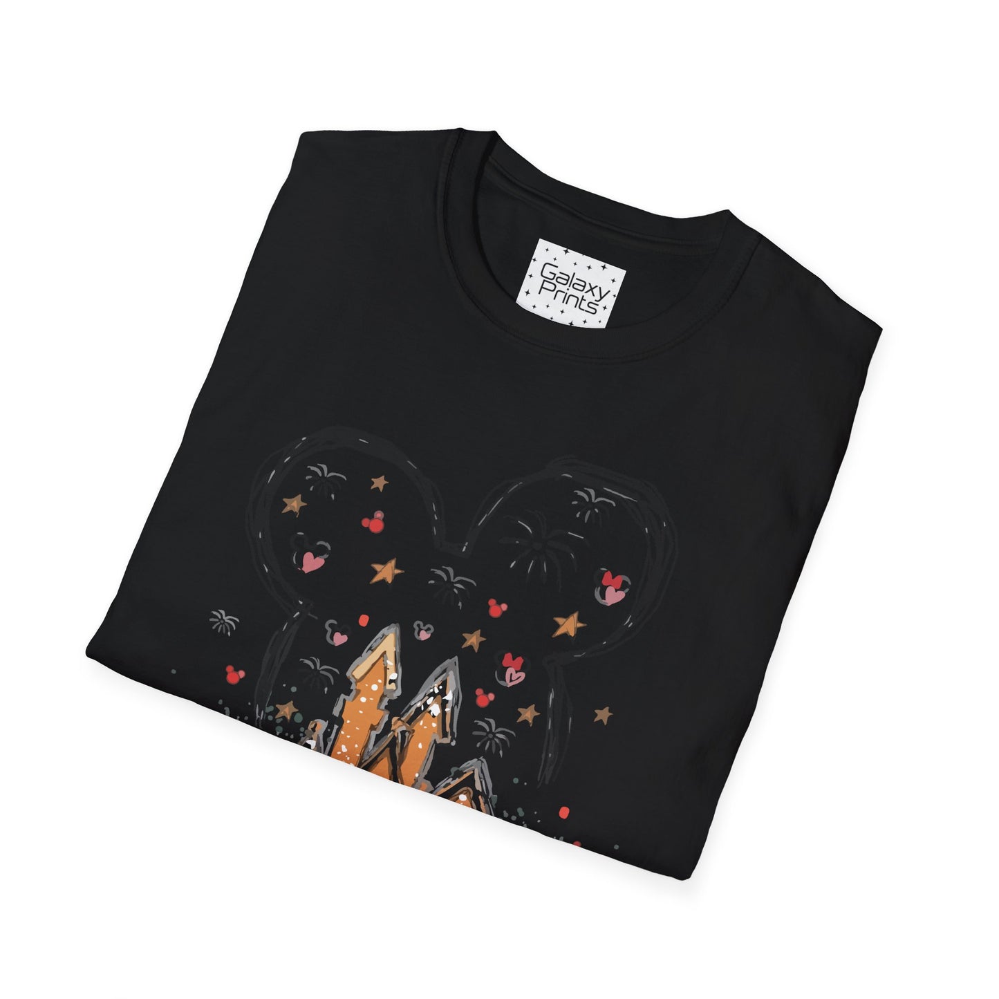 Unisex T-Shirt - DISNEY Inspired - 'Gingerbread Princess Castle with Fireworks'