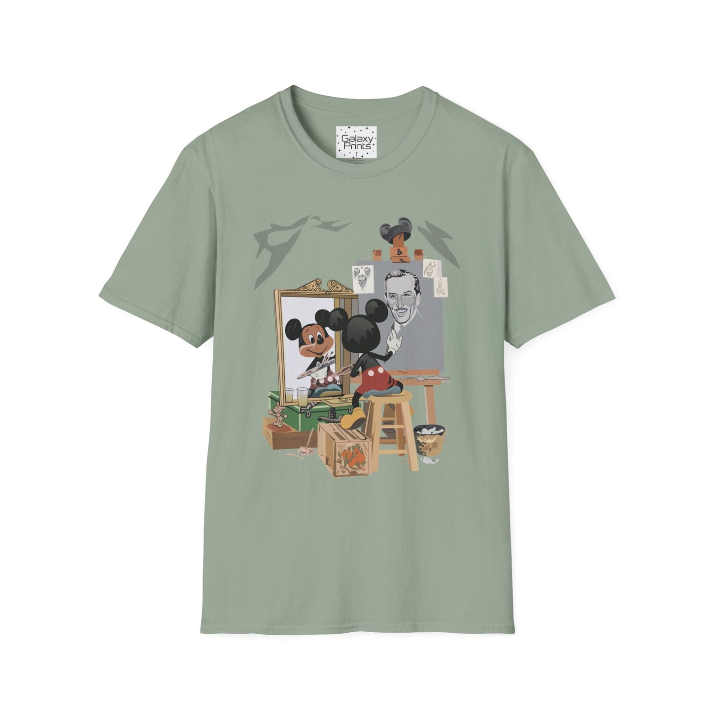 Unisex T-Shirt - DISNEY Inspired - 'Mickey Painting Walt'