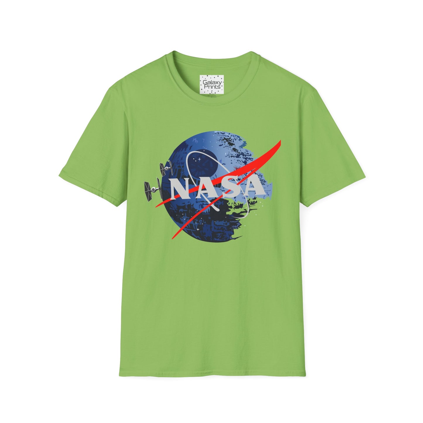 NASA and STAR WARS inspired Unisex T-Shirt - NASA w/ Death Star Tie Fighters