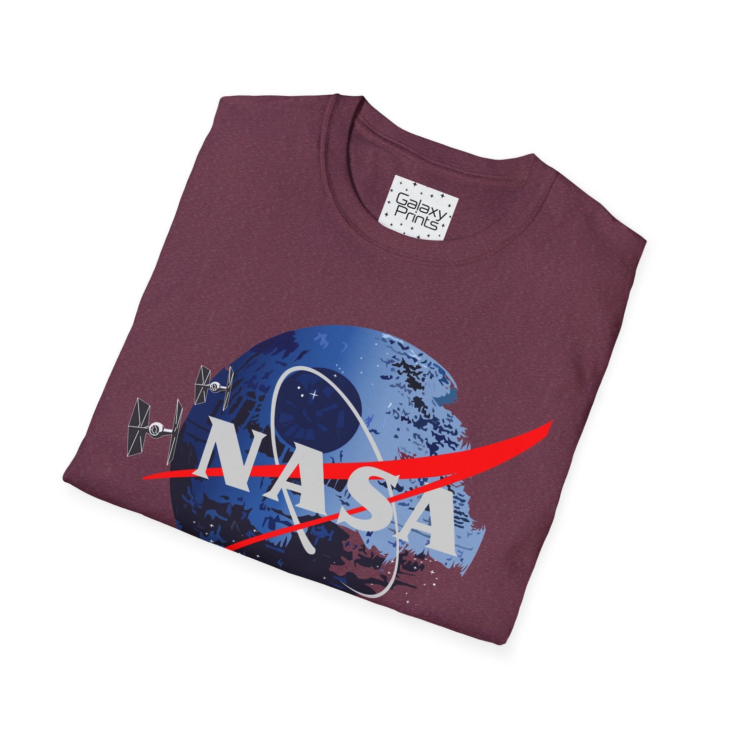 NASA and STAR WARS inspired Unisex T-Shirt - NASA w/ Death Star Tie Fighters