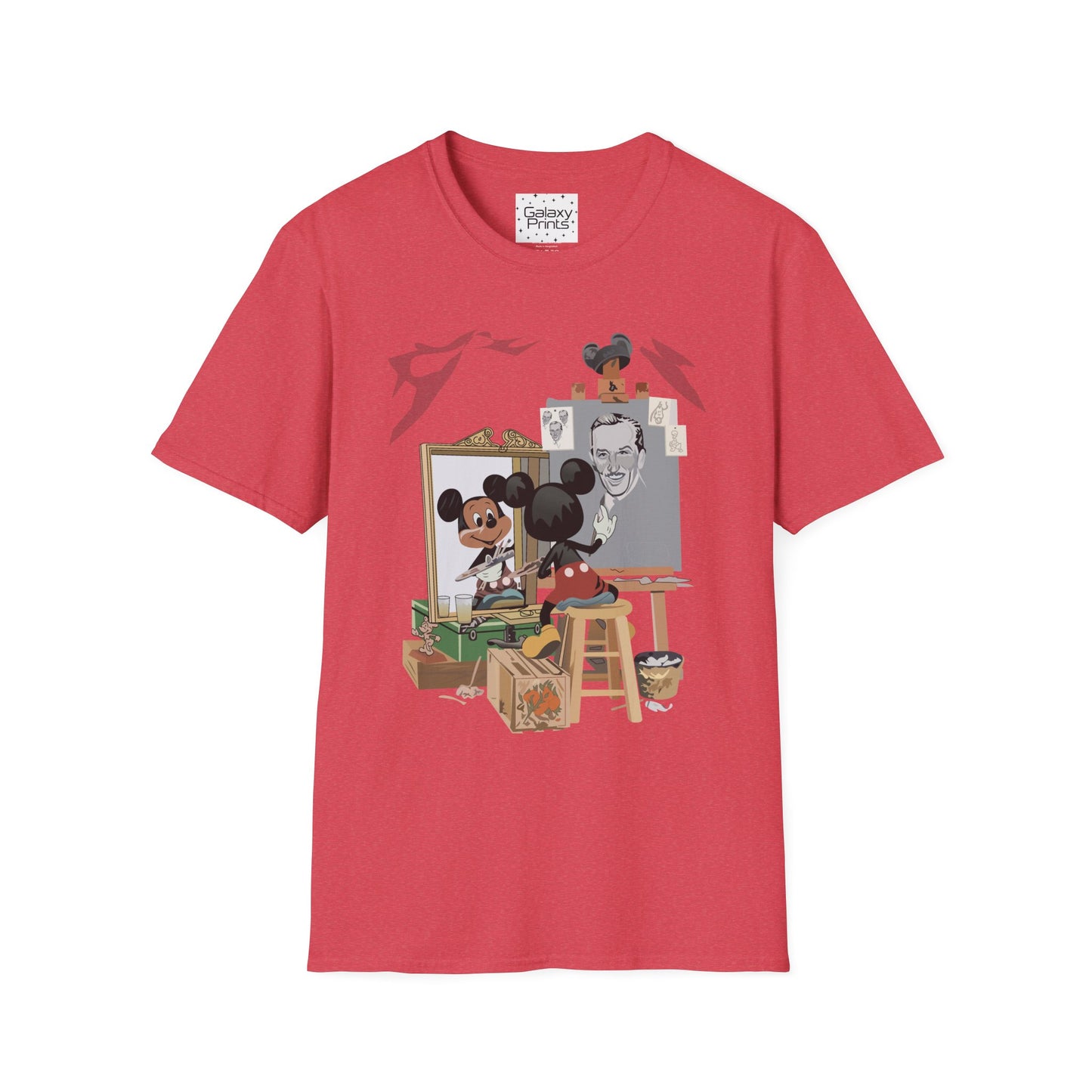 Unisex T-Shirt - DISNEY Inspired - 'Mickey Painting Walt'