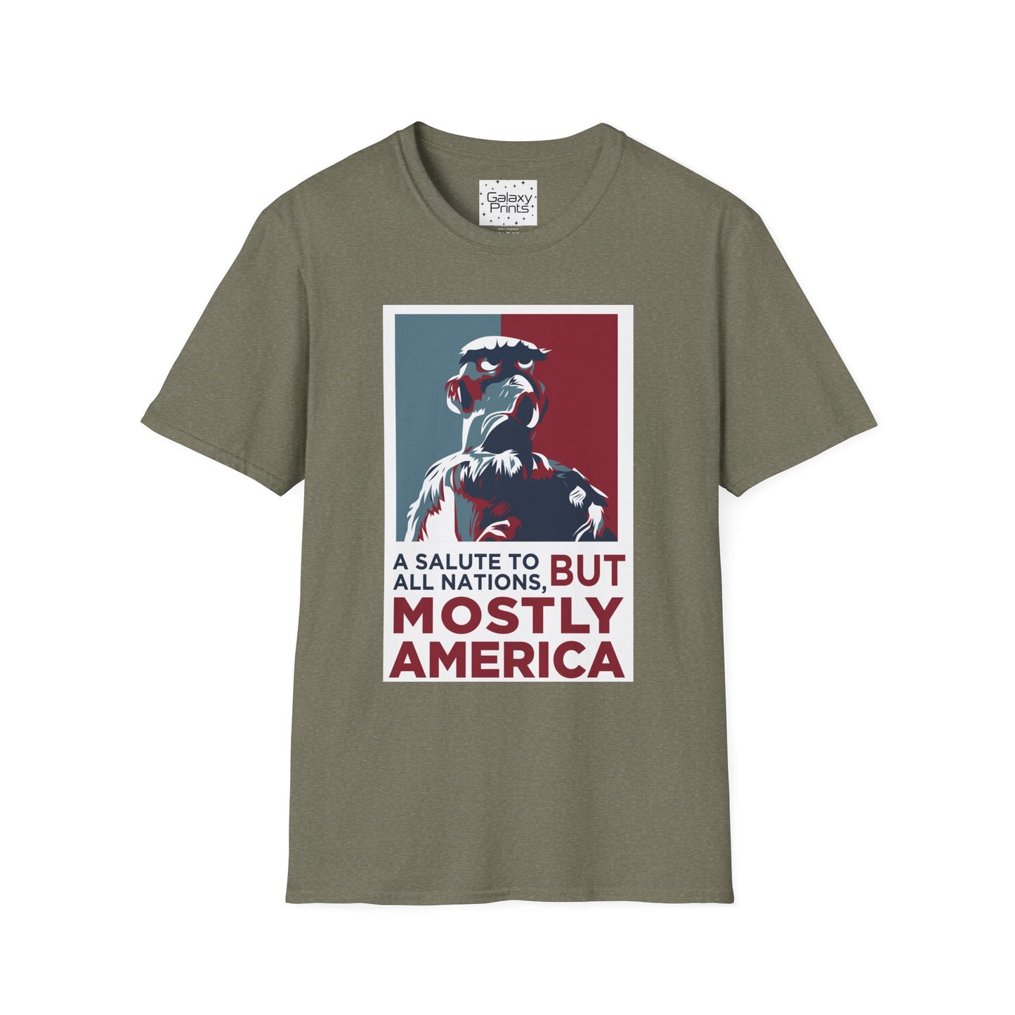 DISNEY inspired Unisex T-Shirt - SAM EAGLE 'Salute To All Nations But Mostly America'