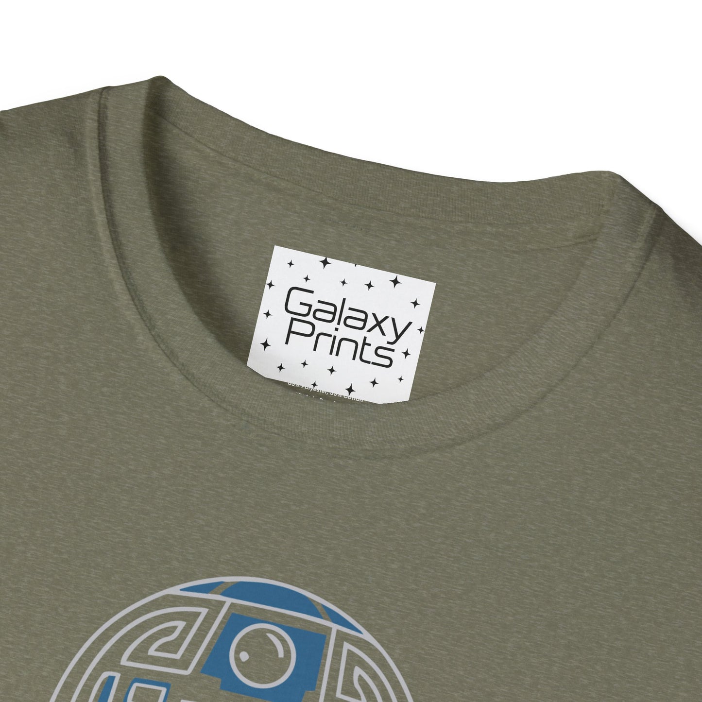 Star Wars Inspired Unisex T-Shirt - R2 D2 Digital Outline Framework Graphic Tee