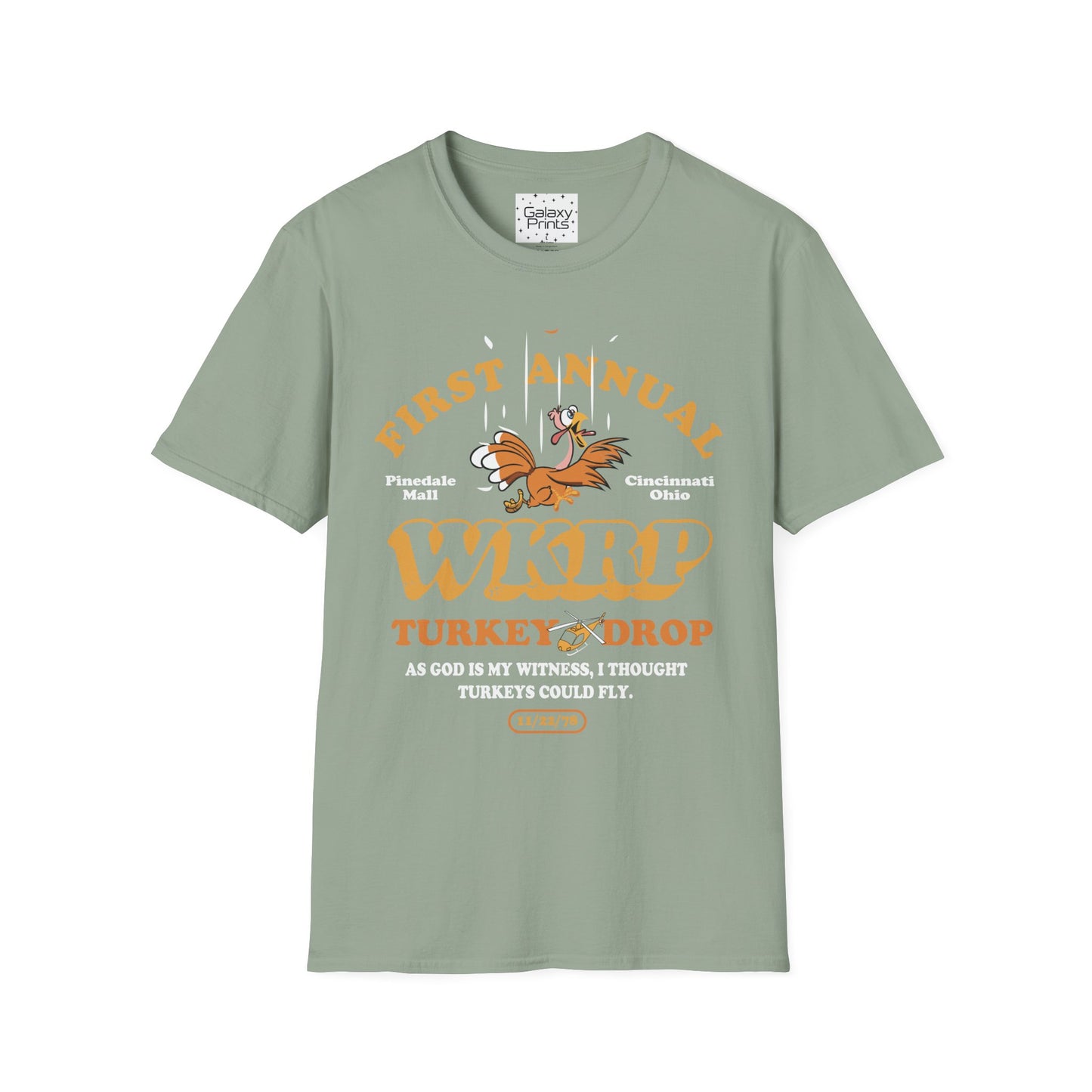 Unisex T-Shirt - POP Culture - 'From the HIT TV Show WKRP in Cincinnati - 1st Annual Turkey Drop'