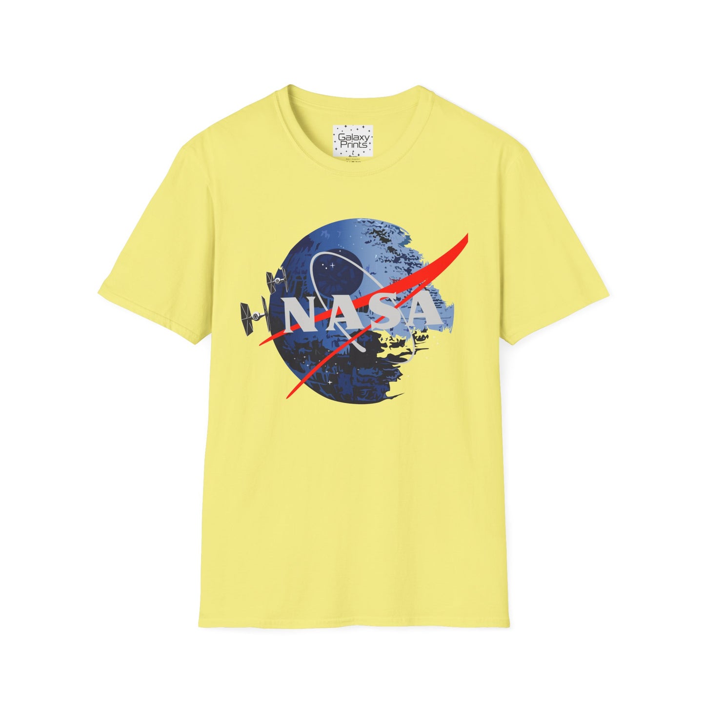 NASA and STAR WARS inspired Unisex T-Shirt - NASA w/ Death Star Tie Fighters
