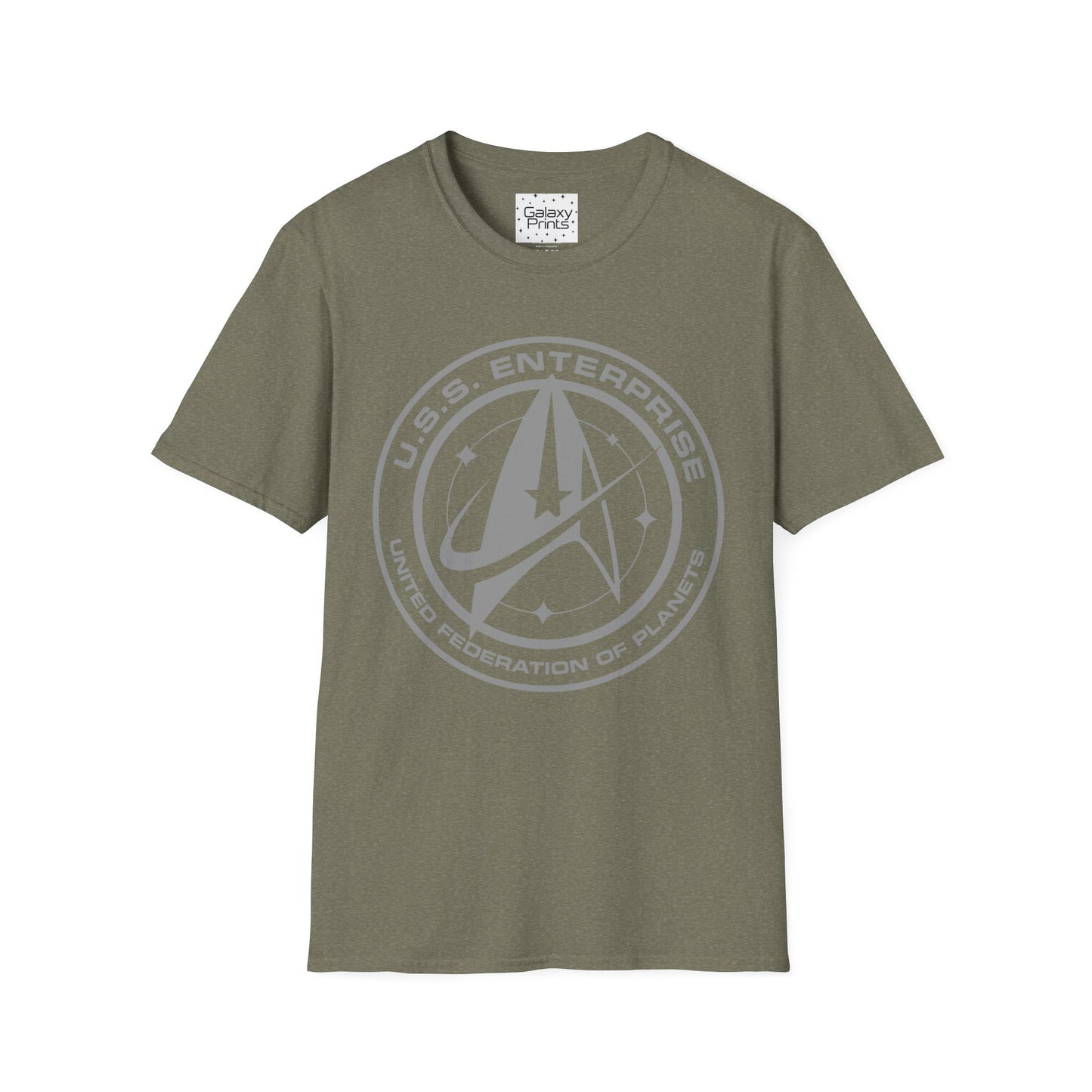 Unisex T-Shirt - POP Culture - 'From STAR TREK the TV & Movie HIT Franchises - U.S.S. Enterprise Flight Patch'