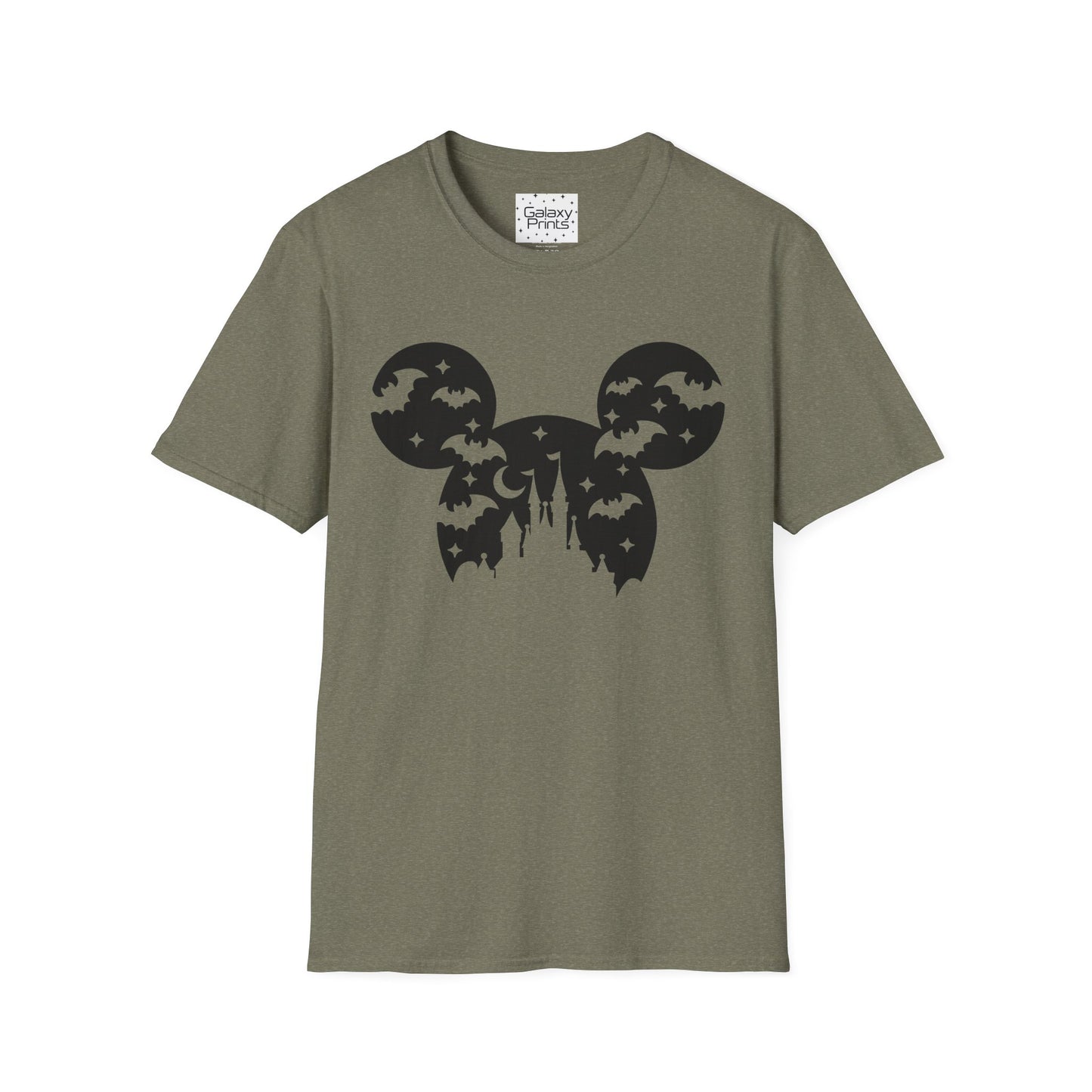 Unisex T-Shirt - DISNEY Inspired - 'Mickey Head with Castle for Halloween'