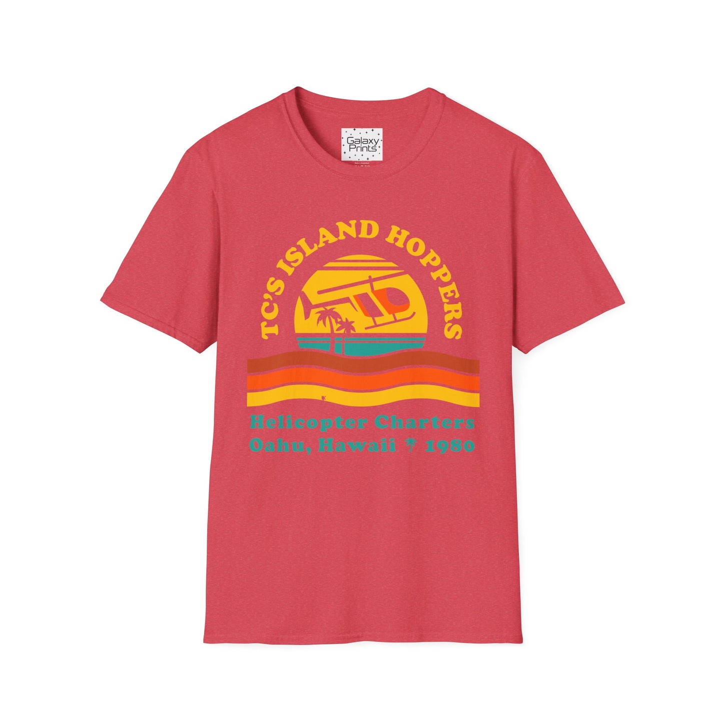 Unisex T-Shirt - POP Culture - 'From the HIT TV Show Magnum PI - TC's Helicopter Charterers & Rides'
