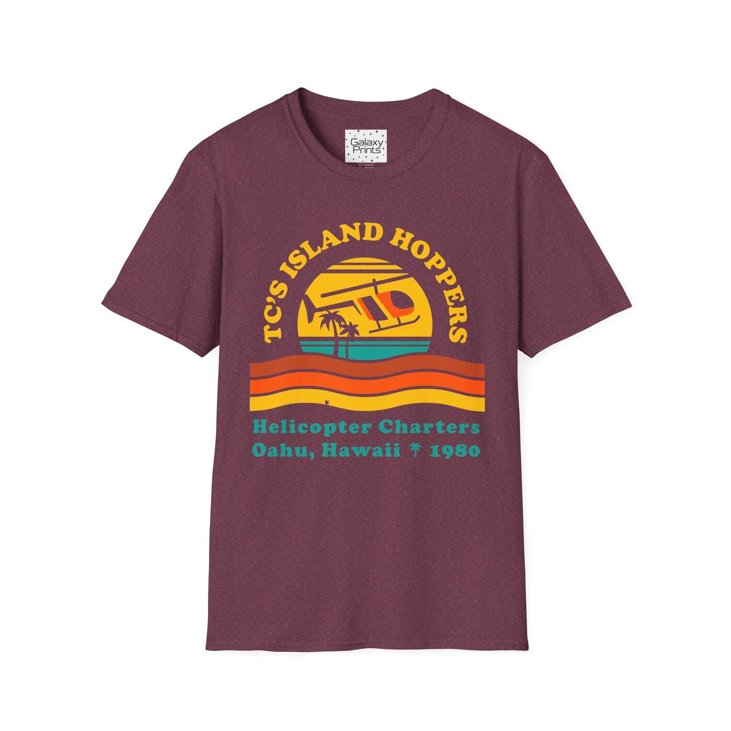 Unisex T-Shirt - POP Culture - 'From the HIT TV Show Magnum PI - TC's Helicopter Charterers & Rides'