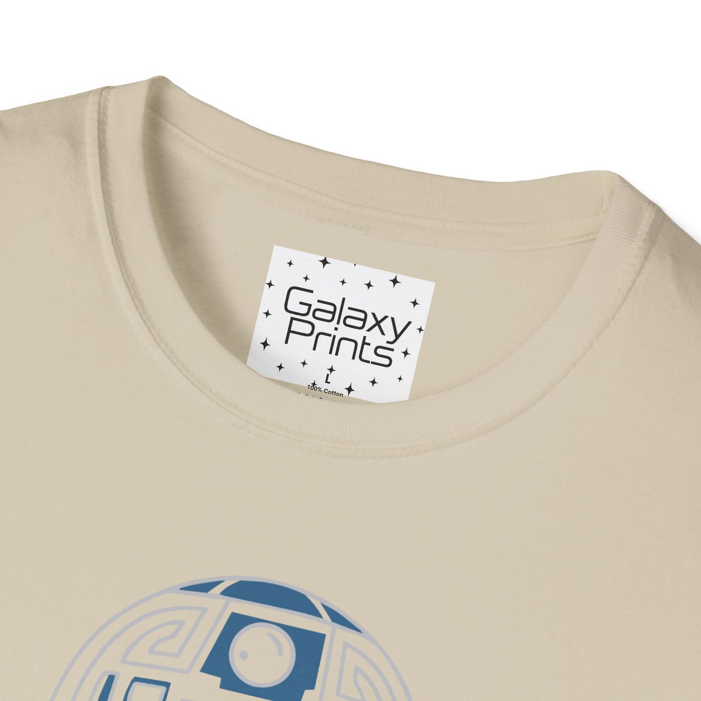 Star Wars Inspired Unisex T-Shirt - R2 D2 Digital Outline Framework Graphic Tee