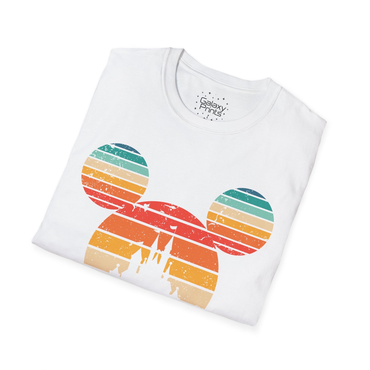 Unisex T-Shirt - DISNEY Inspired - 'Mickey Ears with Pastel Colors Distressed'