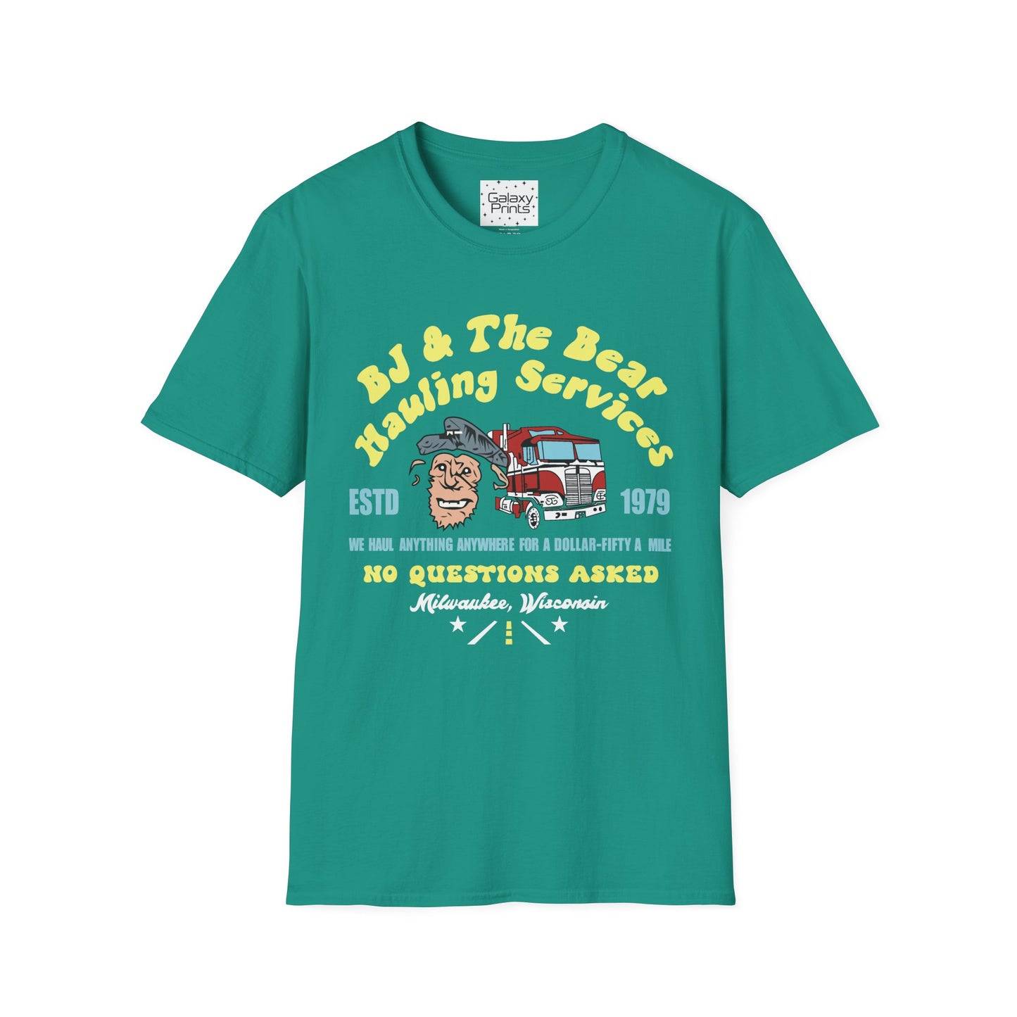Unisex T-Shirt - Truck Driver BJ and Bear Design - POP Culture