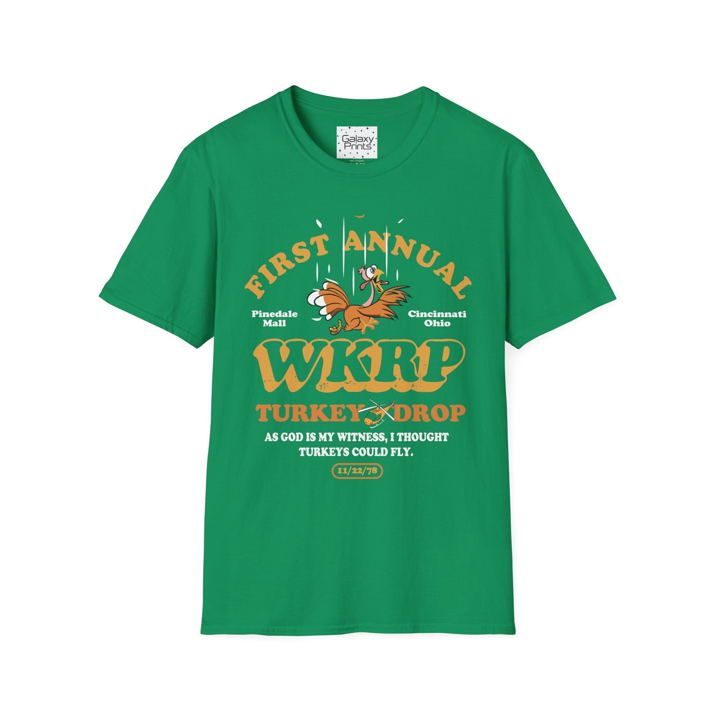Unisex T-Shirt - POP Culture - 'From the HIT TV Show WKRP in Cincinnati - 1st Annual Turkey Drop'