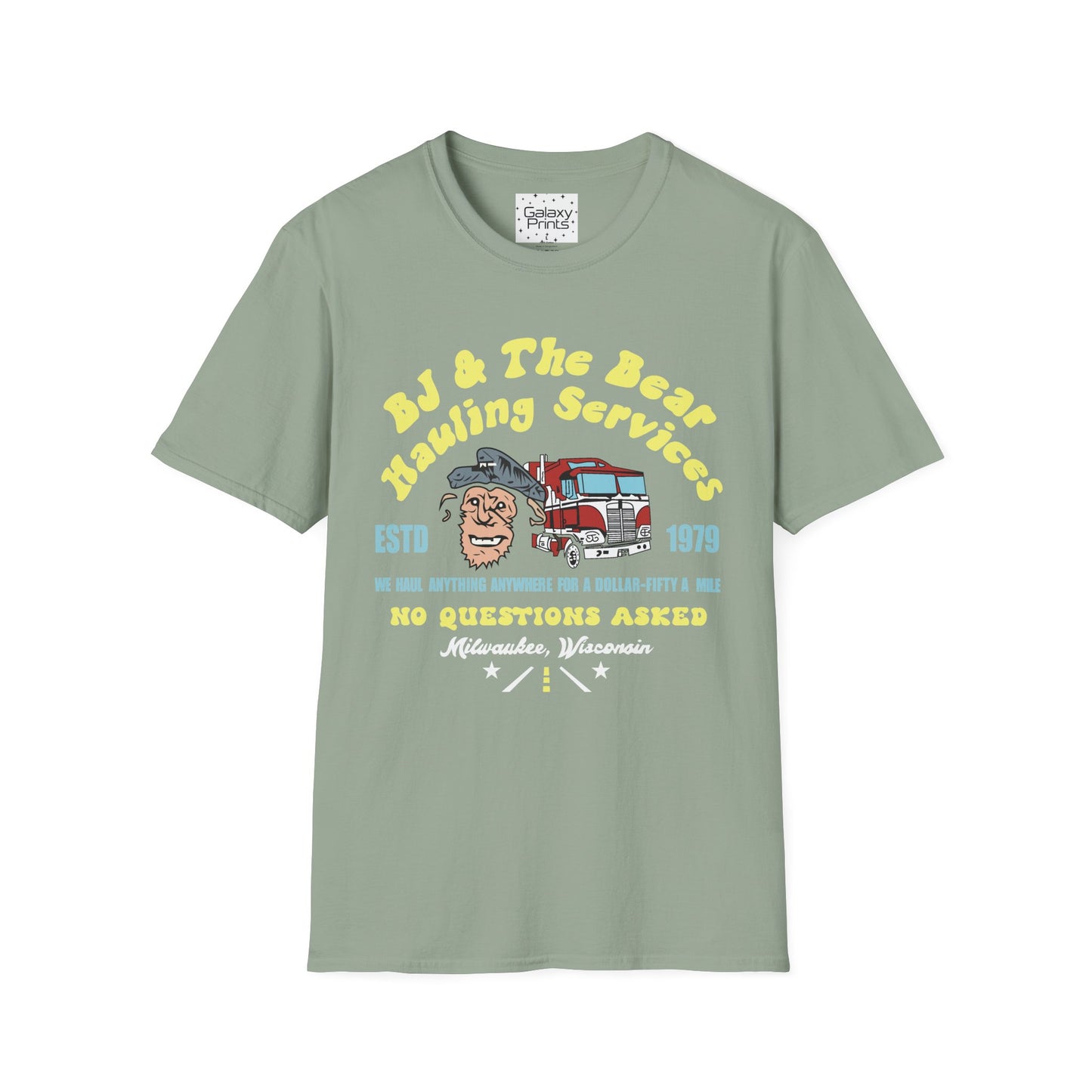 Unisex T-Shirt - Truck Driver BJ and Bear Design - POP Culture