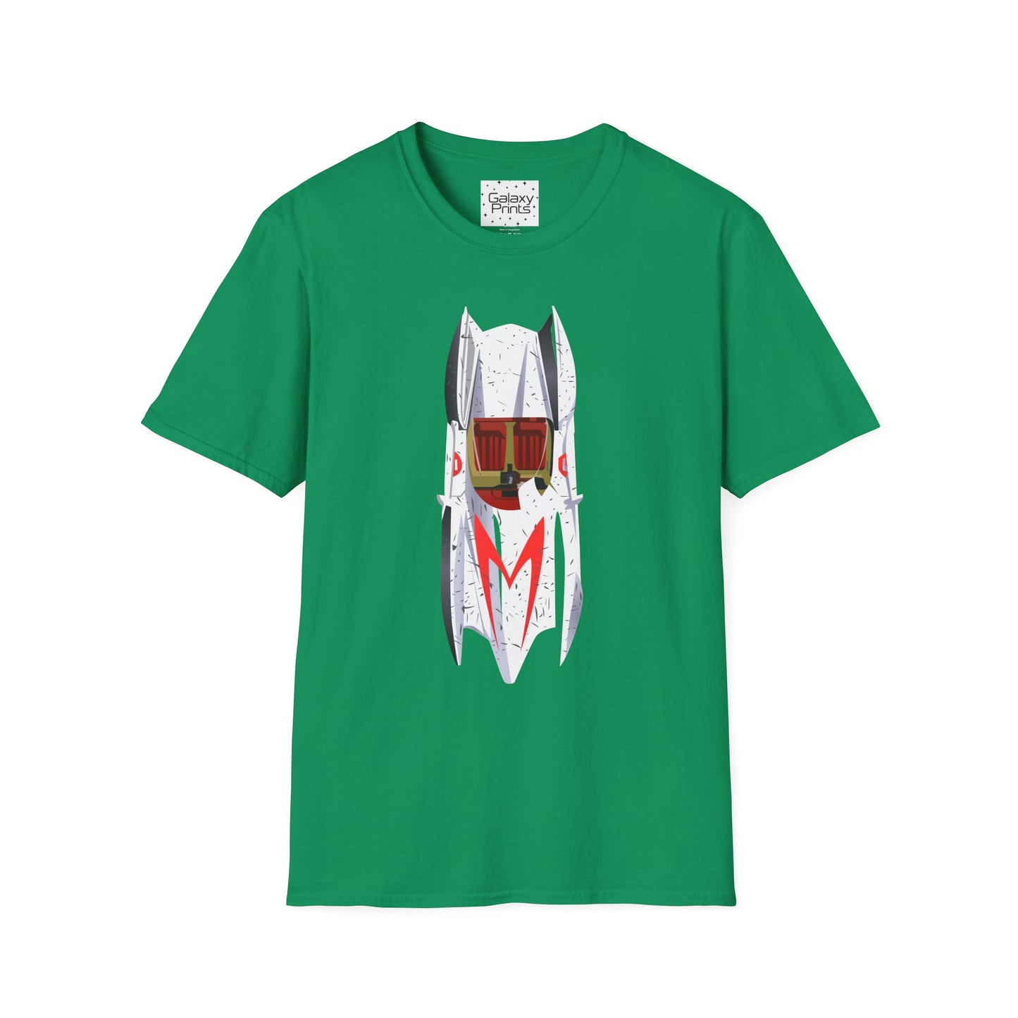Unisex T-Shirt - POP Culture - 'The MACH 5 Sky view from the Cartoon SPEED RACER - Go Speed Racer, Go Speed Racer, Go Speed Racer, Goooo'