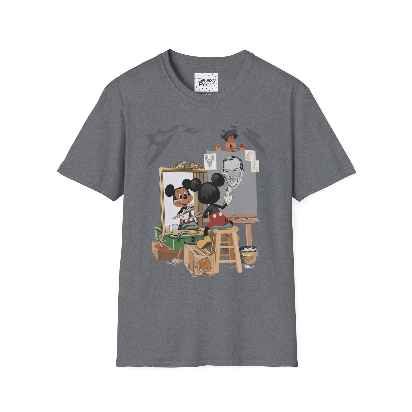 Unisex T-Shirt - DISNEY Inspired - 'Mickey Painting Walt'