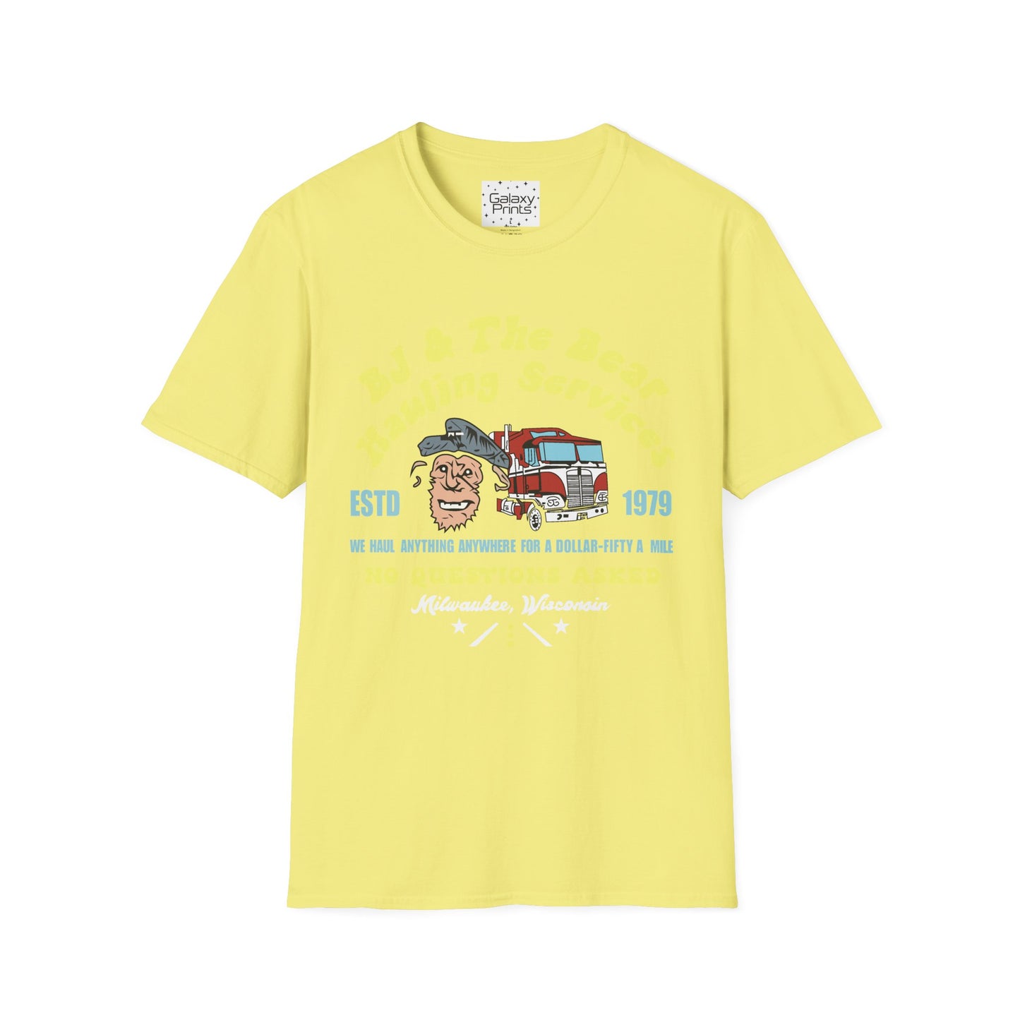 Unisex T-Shirt - Truck Driver BJ and Bear Design - POP Culture