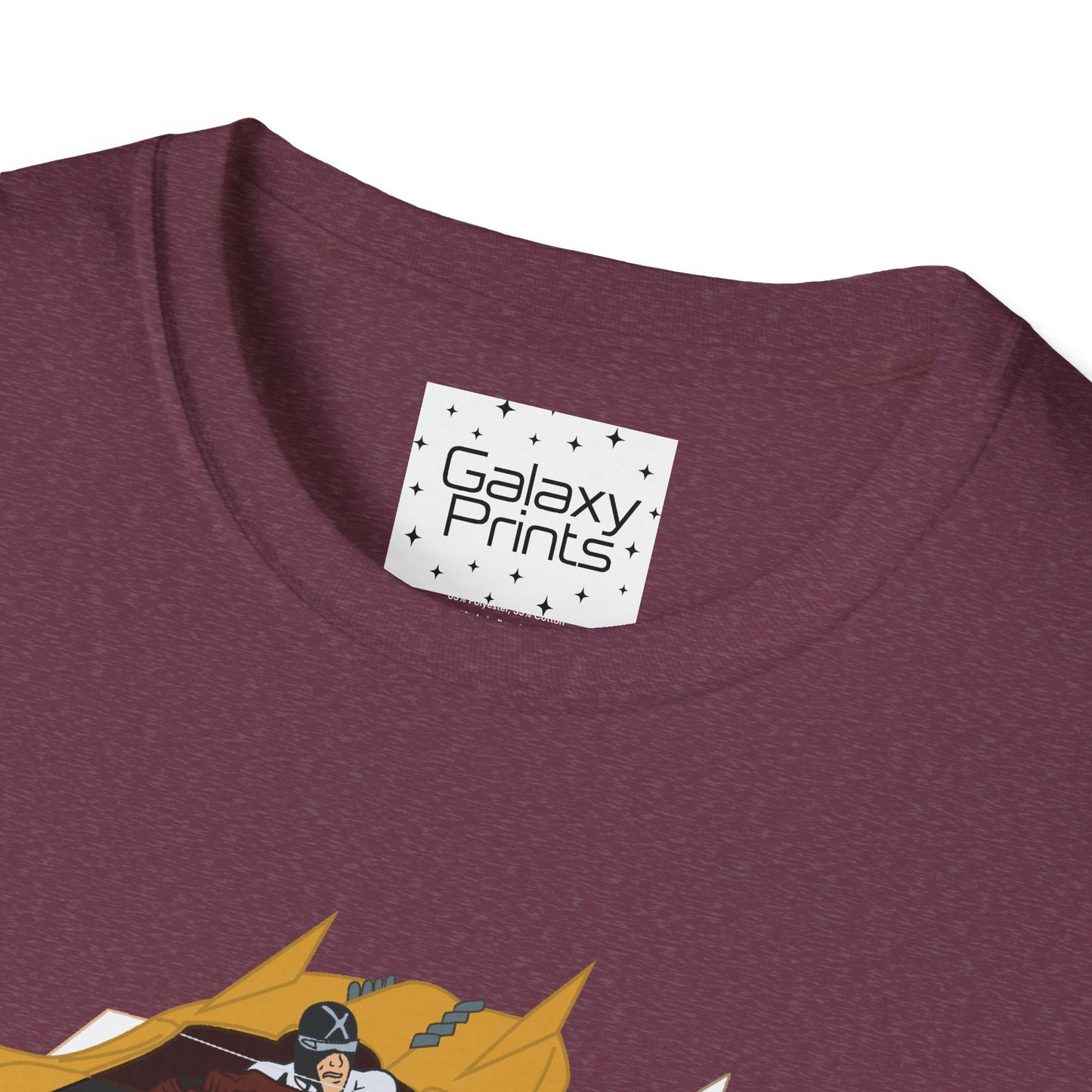 Unisex T-Shirt - POP Culture - 'The MACH 5 and Racer X from the Cartoon SPEED RACER - Go Speed Racer, Go Speed Racer, Go Speed Racer, Goooo'