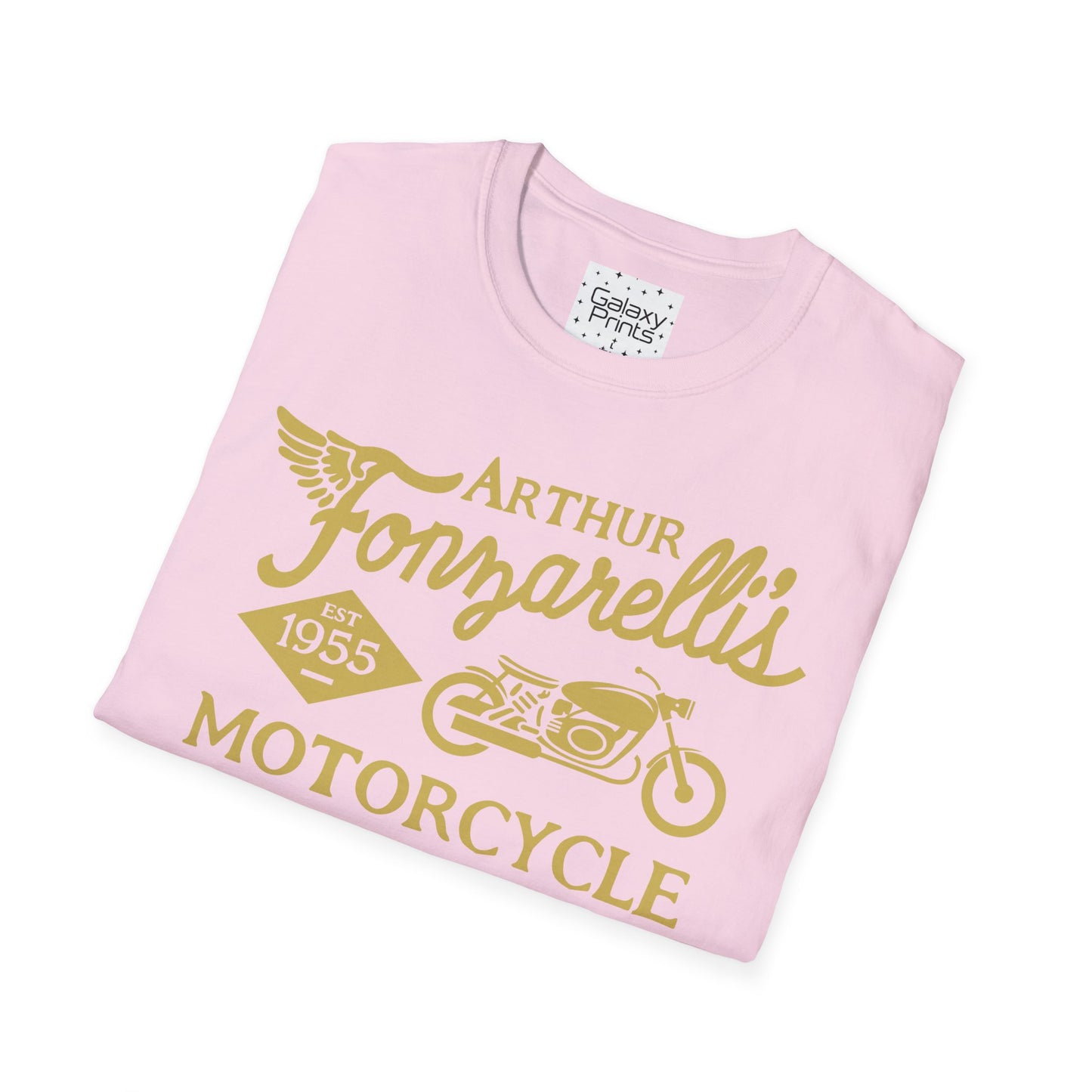 Unisex T-Shirt - POP Culture - 'Arthur Fonzarelli's Motorcycle Service & Repair Shop T-shirt from the Hit TV Show HAPPY DAYS - Fonzie - The Fonz'