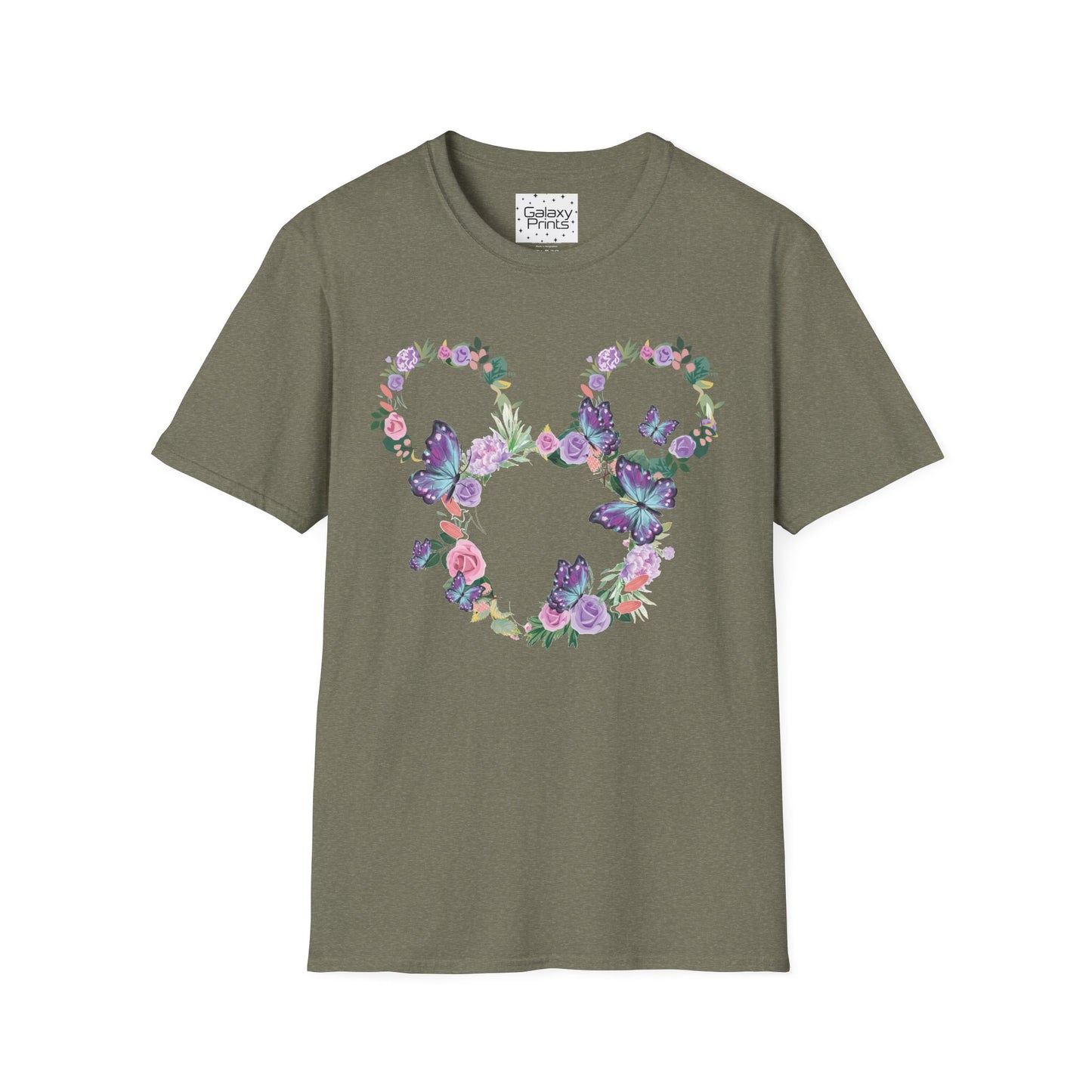 Unisex T-Shirt - DISNEY Inspired - 'Mickey Ears made of Flowers'