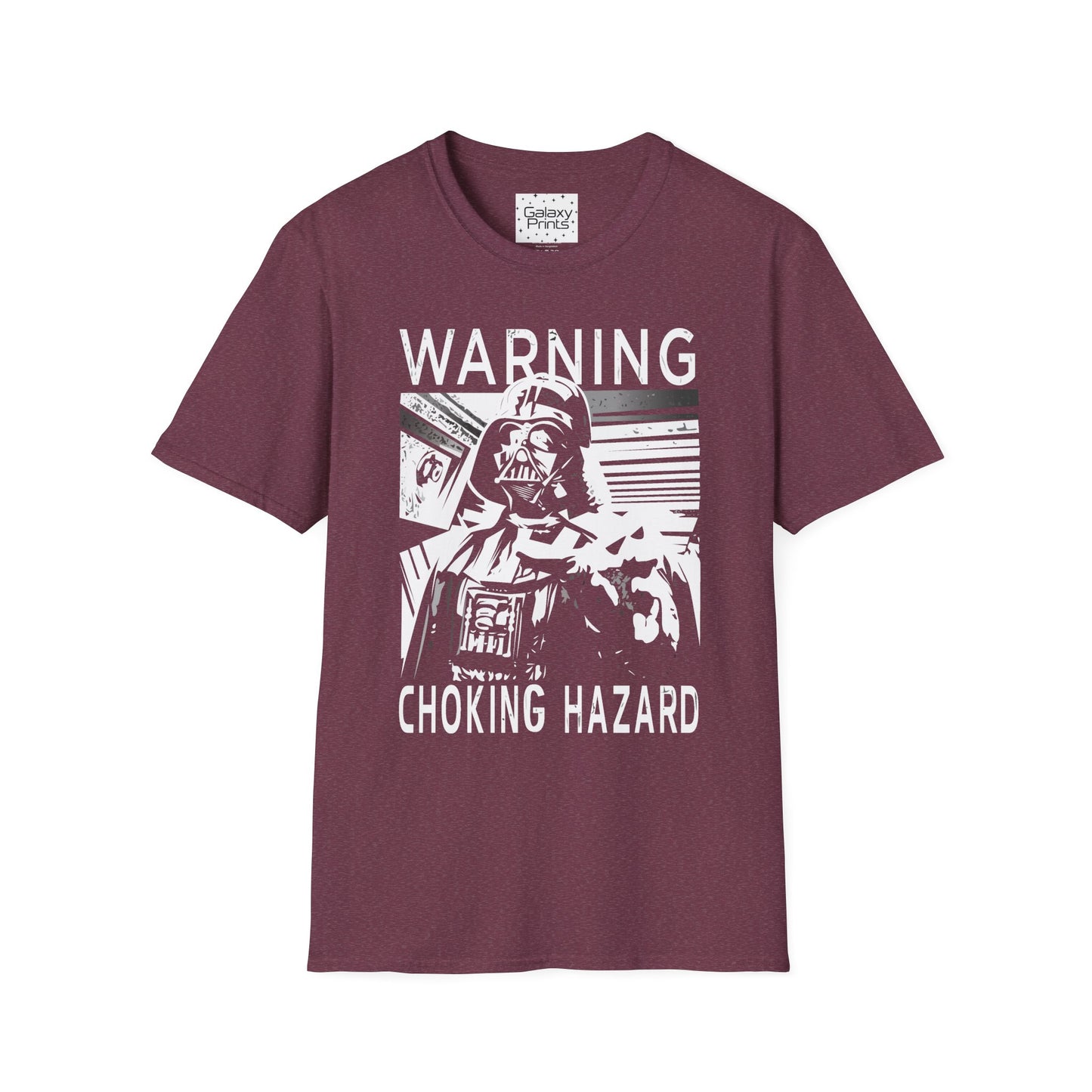 Star Wars Inspired Unisex T-Shirt - 'Choking Hazzard WARNING' Darth Vader Graphic Tee