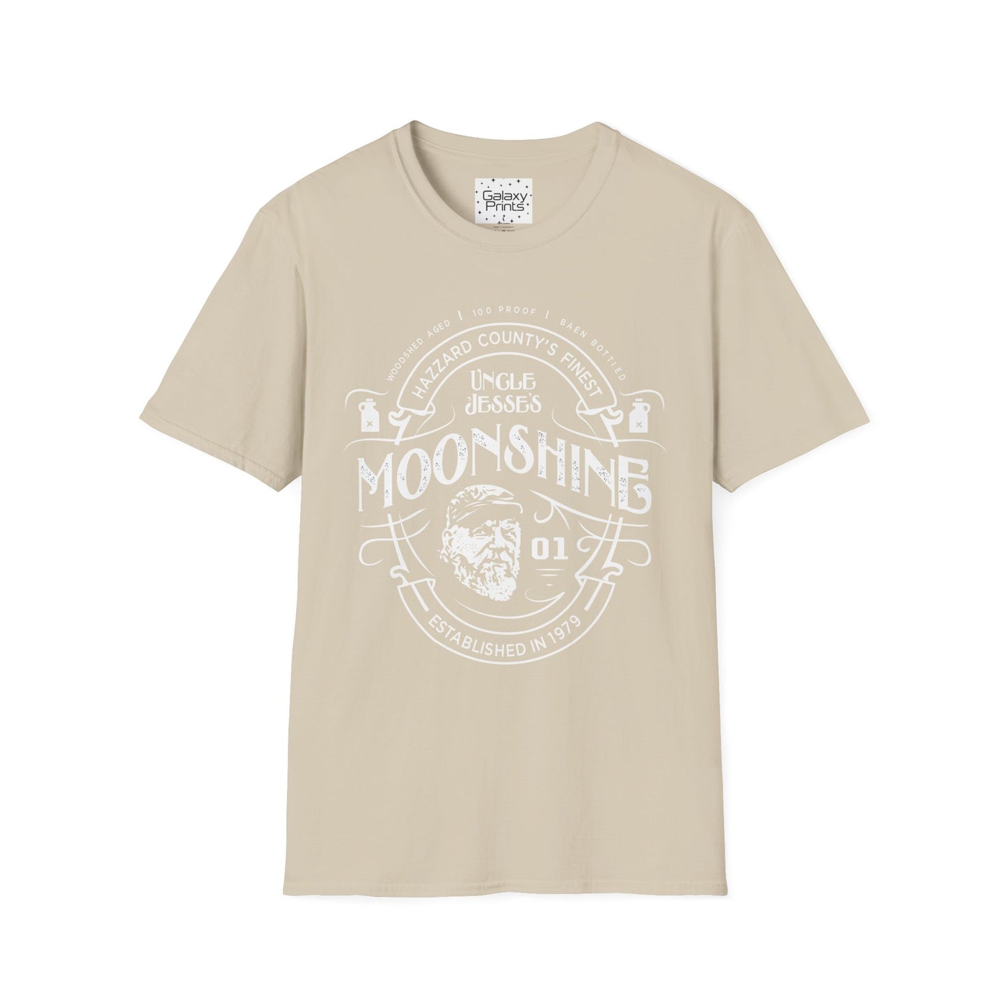 Unisex T-Shirt - POP Culture - 'From the Hit TV Show The Duke's of Hazzard - Uncle Jesse's Moonshine 1979'