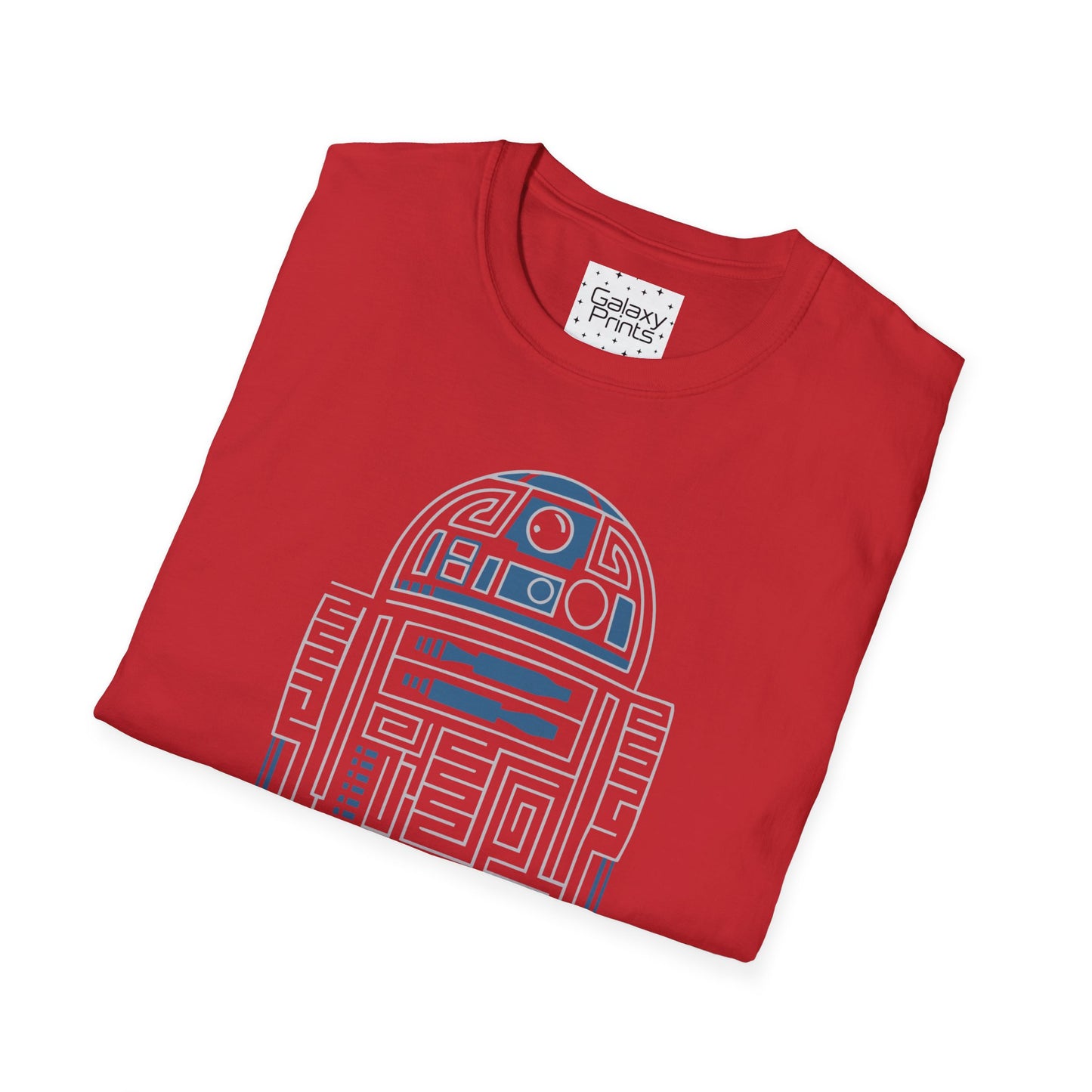 Star Wars Inspired Unisex T-Shirt - R2 D2 Digital Outline Framework Graphic Tee