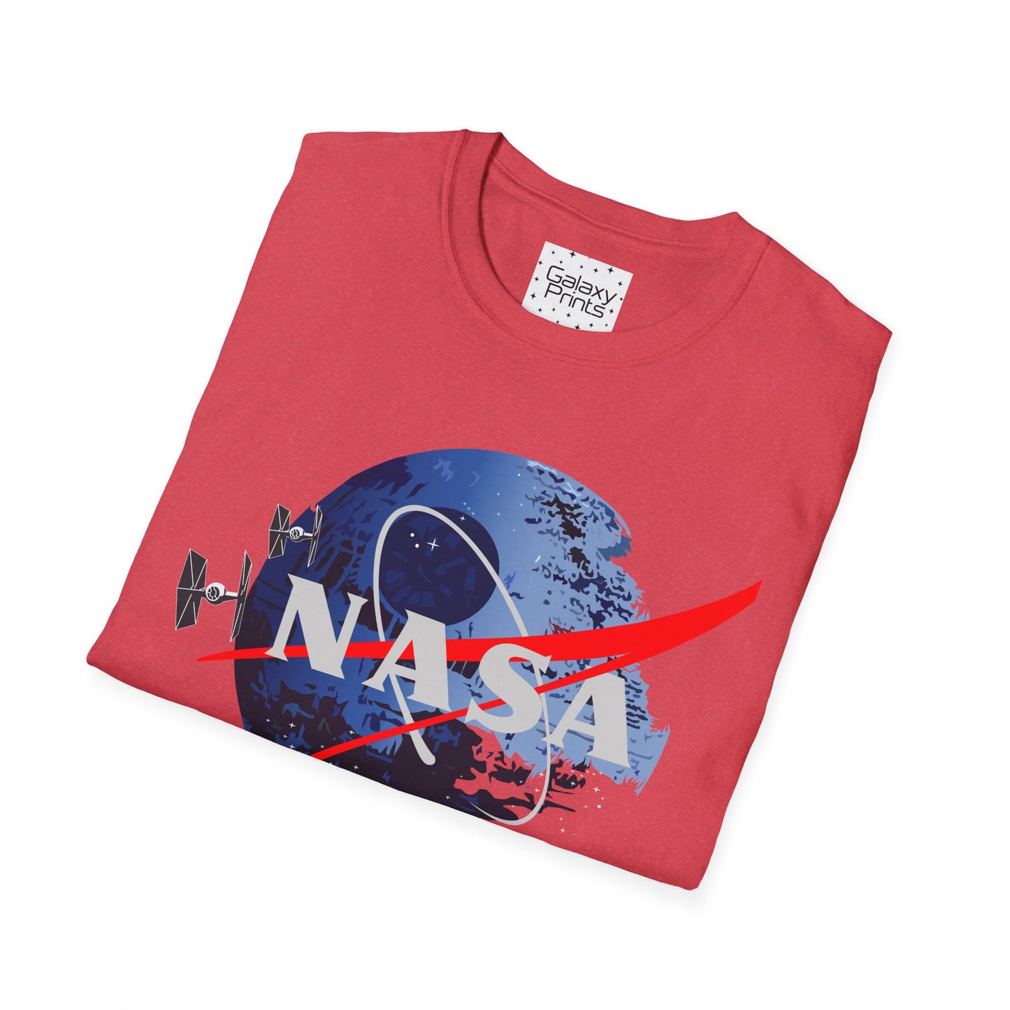 NASA and STAR WARS inspired Unisex T-Shirt - NASA w/ Death Star Tie Fighters
