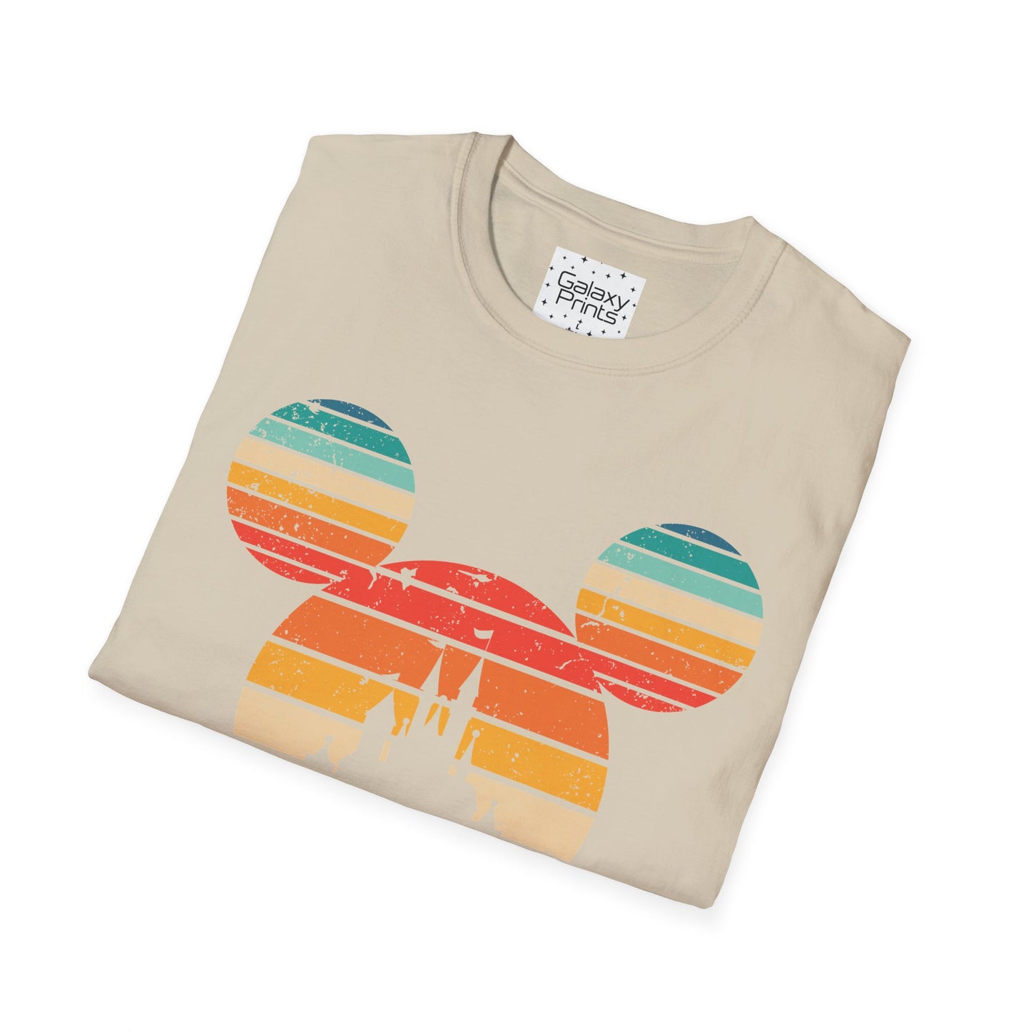 Unisex T-Shirt - DISNEY Inspired - 'Mickey Ears with Pastel Colors Distressed'