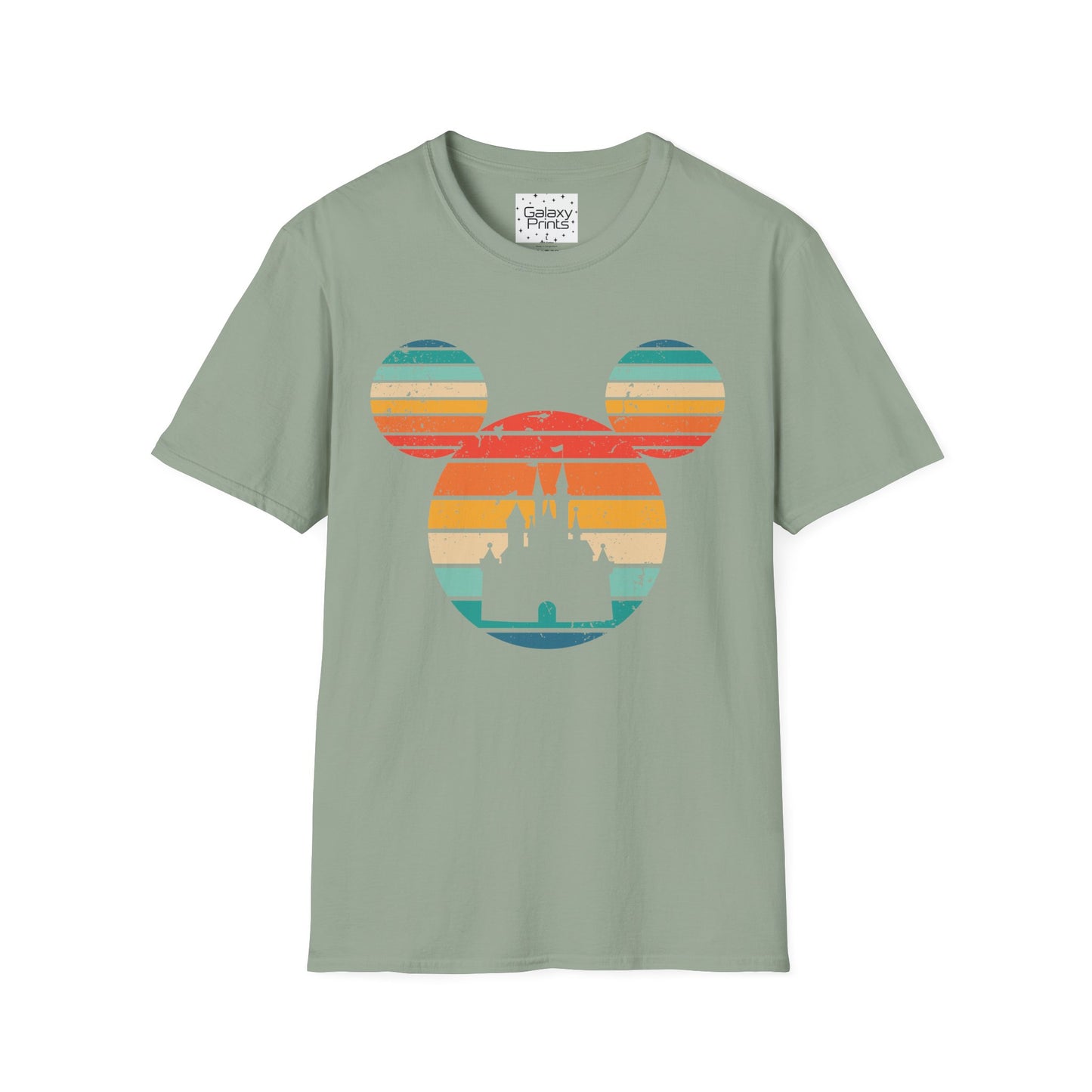 Unisex T-Shirt - DISNEY Inspired - 'Mickey Ears with Pastel Colors Distressed'