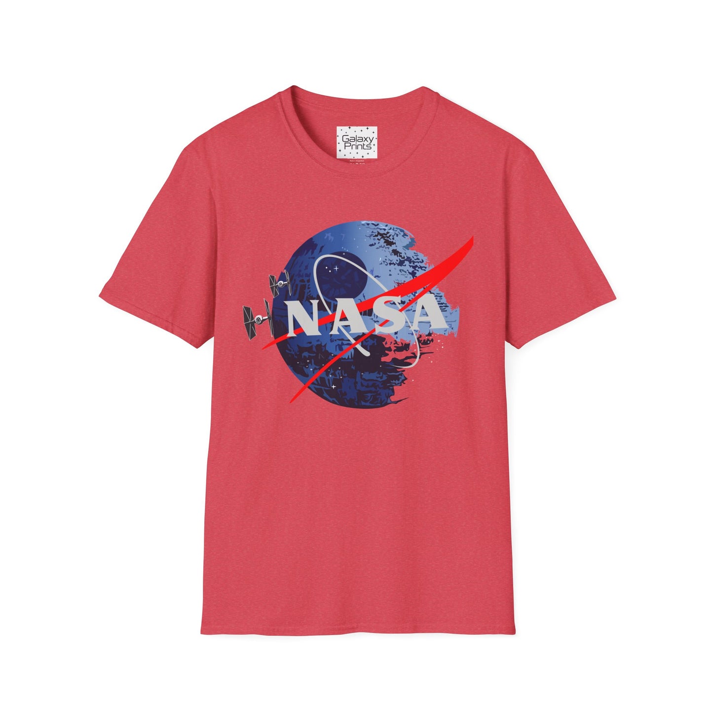 NASA and STAR WARS inspired Unisex T-Shirt - NASA w/ Death Star Tie Fighters