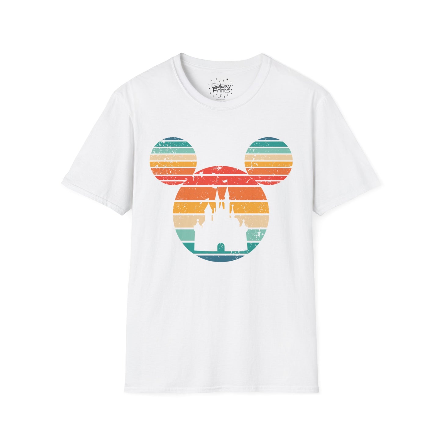 Unisex T-Shirt - DISNEY Inspired - 'Mickey Ears with Pastel Colors Distressed'