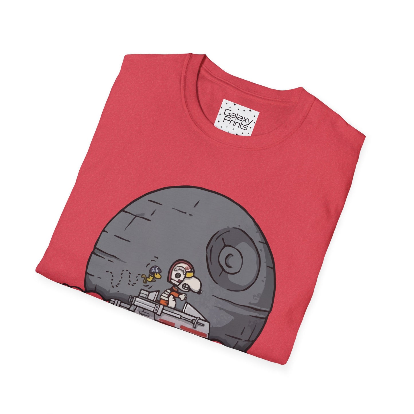 PEANUTS Star Wars Inspired Unisex T-Shirt - Snoopy as Luke Skywalker X-Wing to Death Star