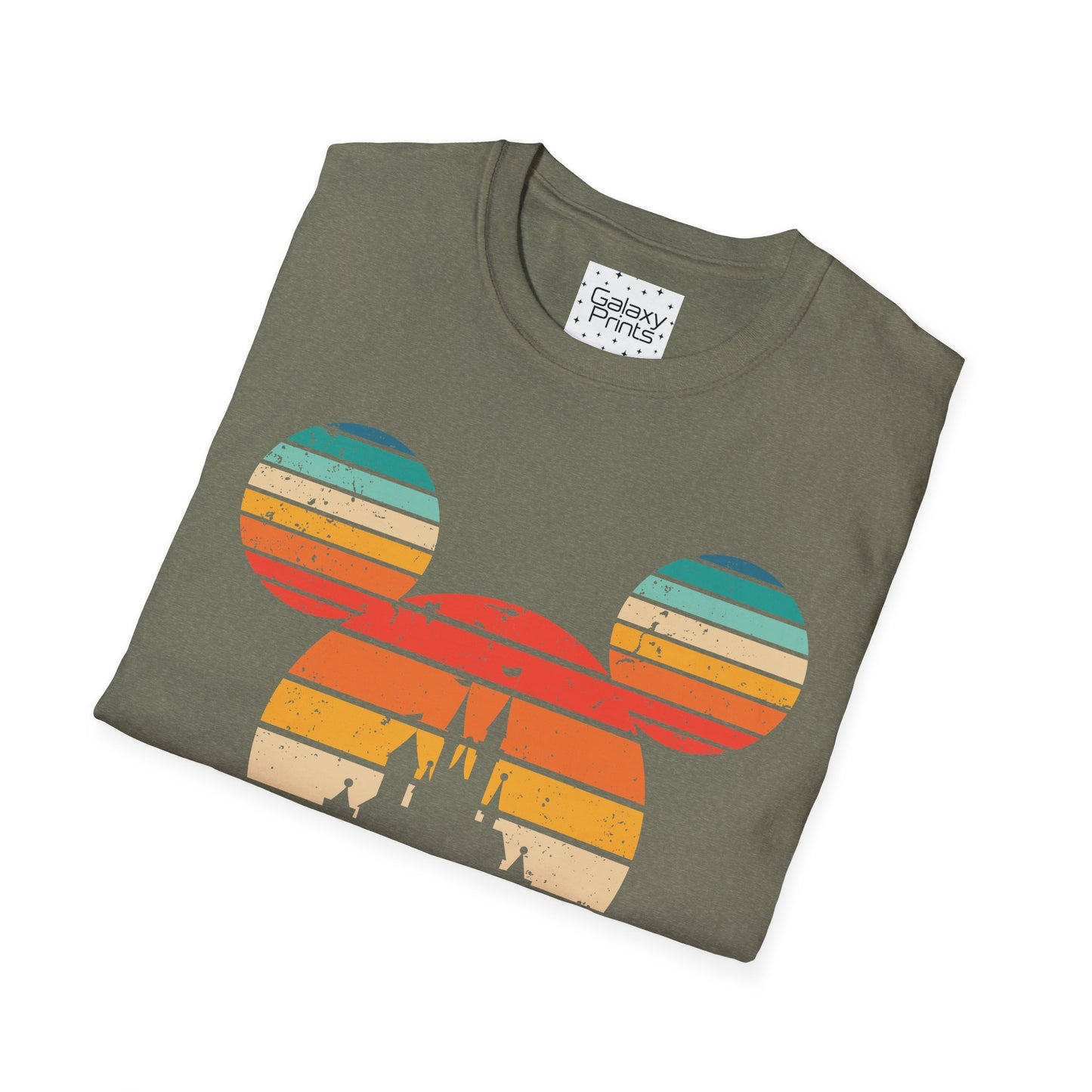 Unisex T-Shirt - DISNEY Inspired - 'Mickey Ears with Pastel Colors Distressed'