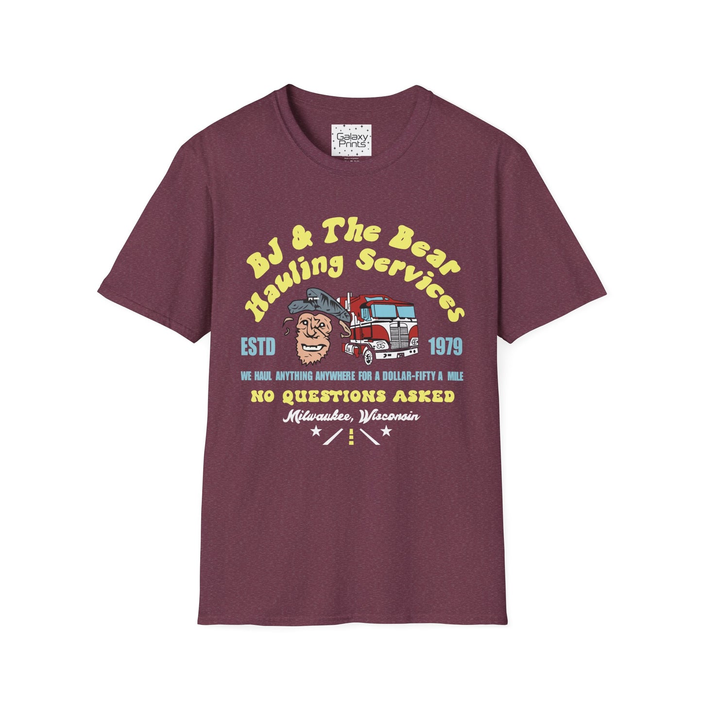 Unisex T-Shirt - Truck Driver BJ and Bear Design - POP Culture