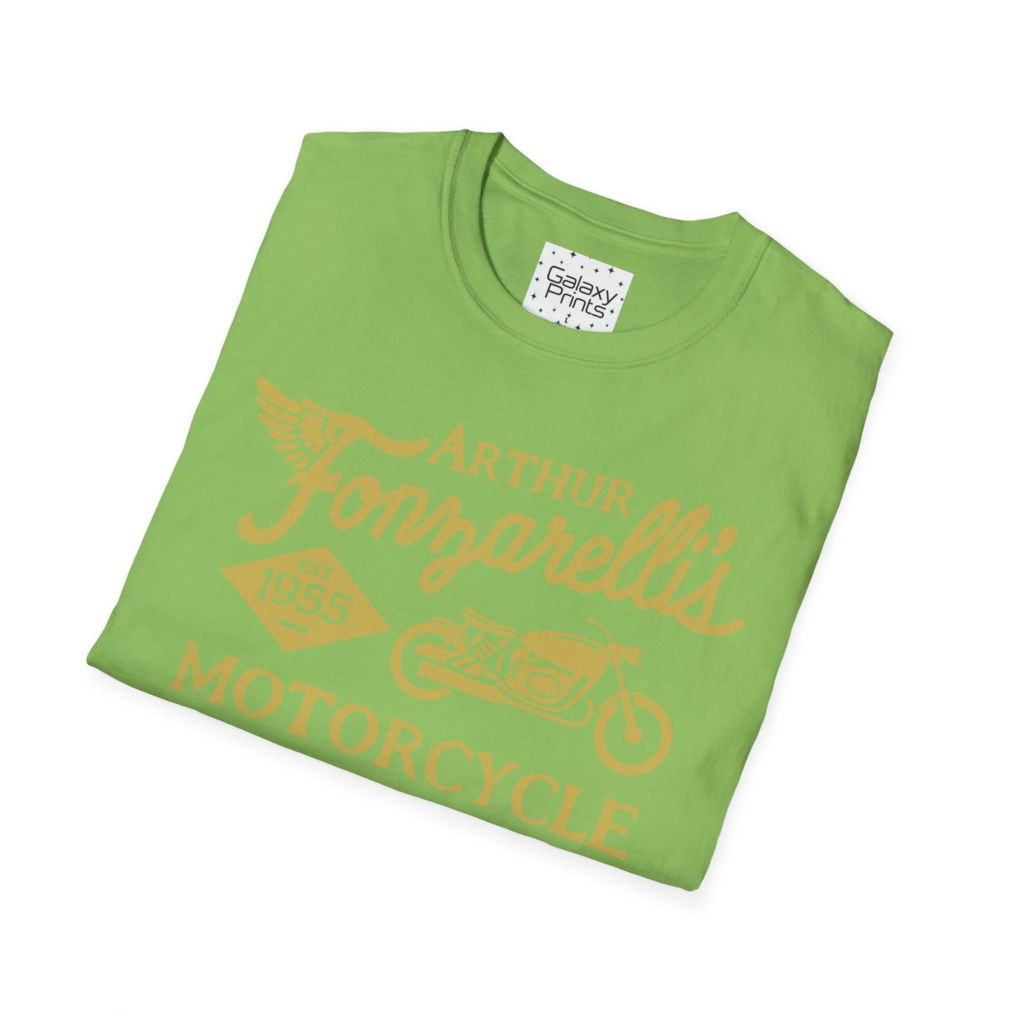 Unisex T-Shirt - POP Culture - 'Arthur Fonzarelli's Motorcycle Service & Repair Shop T-shirt from the Hit TV Show HAPPY DAYS - Fonzie - The Fonz'