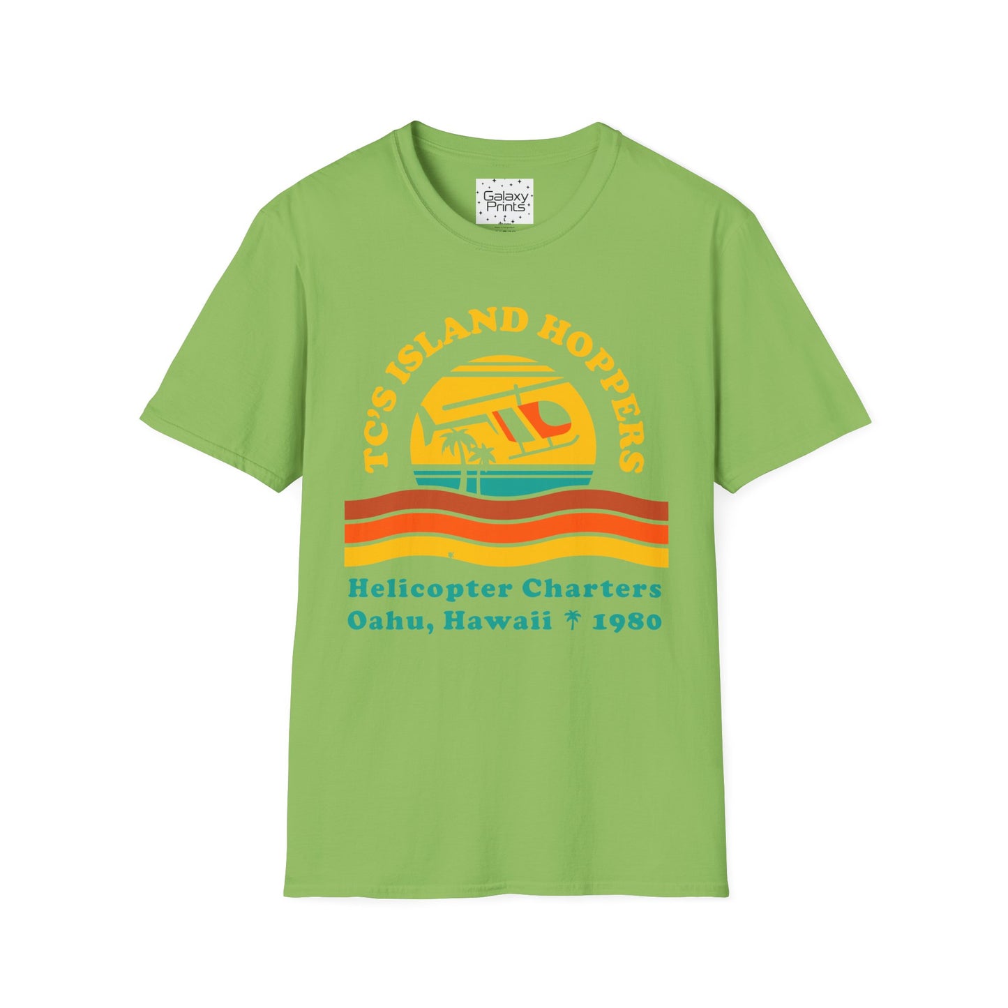 Unisex T-Shirt - POP Culture - 'From the HIT TV Show Magnum PI - TC's Helicopter Charterers & Rides'