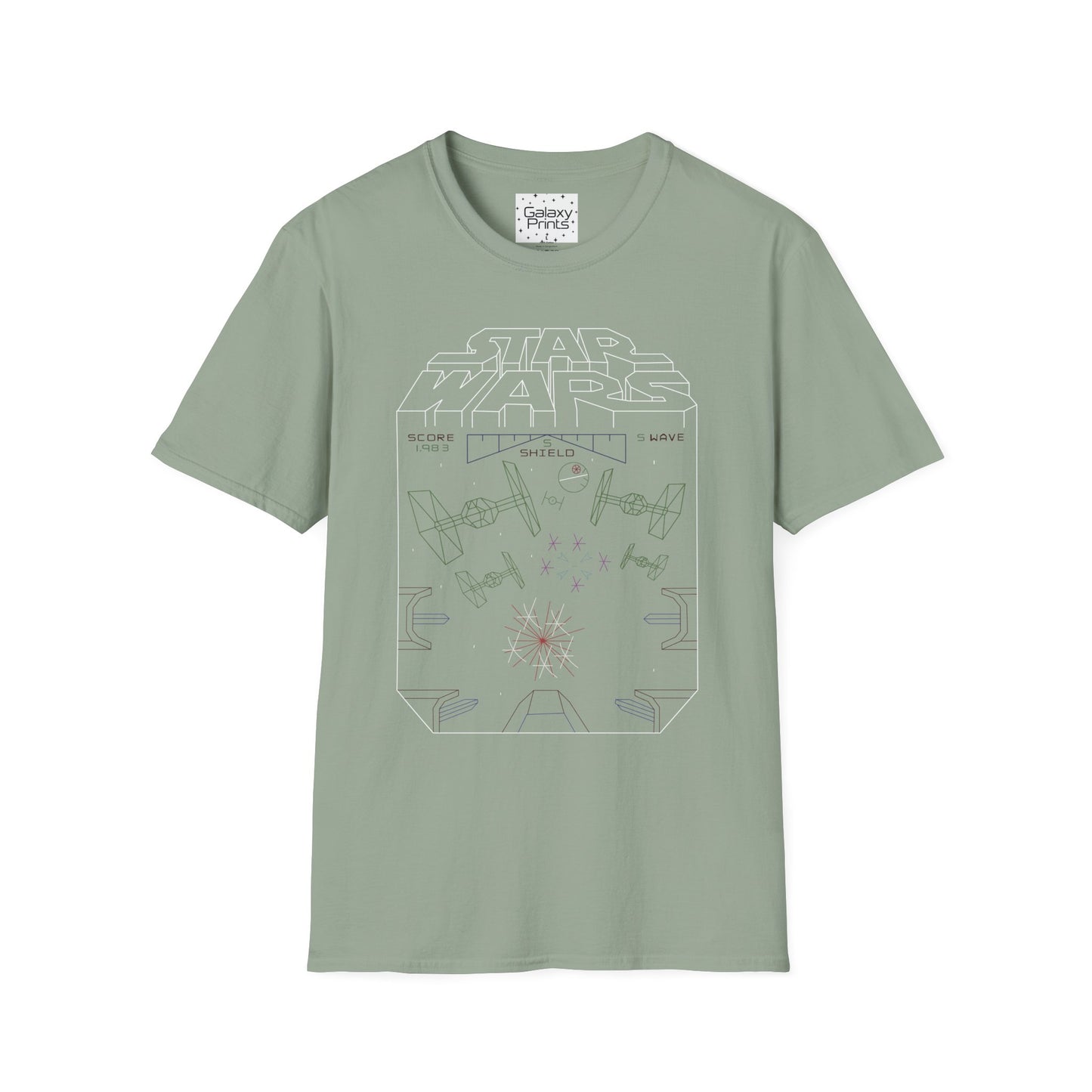 Star Wars Inspired Unisex T-Shirt - 'STAR WARS 1983 Arcade Video Game Screen Rendering' Graphic Tee