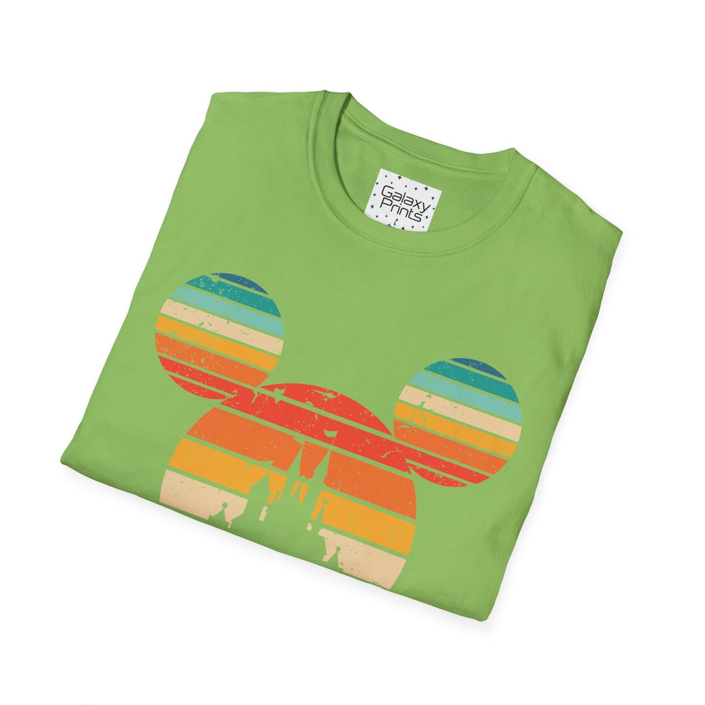 Unisex T-Shirt - DISNEY Inspired - 'Mickey Ears with Pastel Colors Distressed'