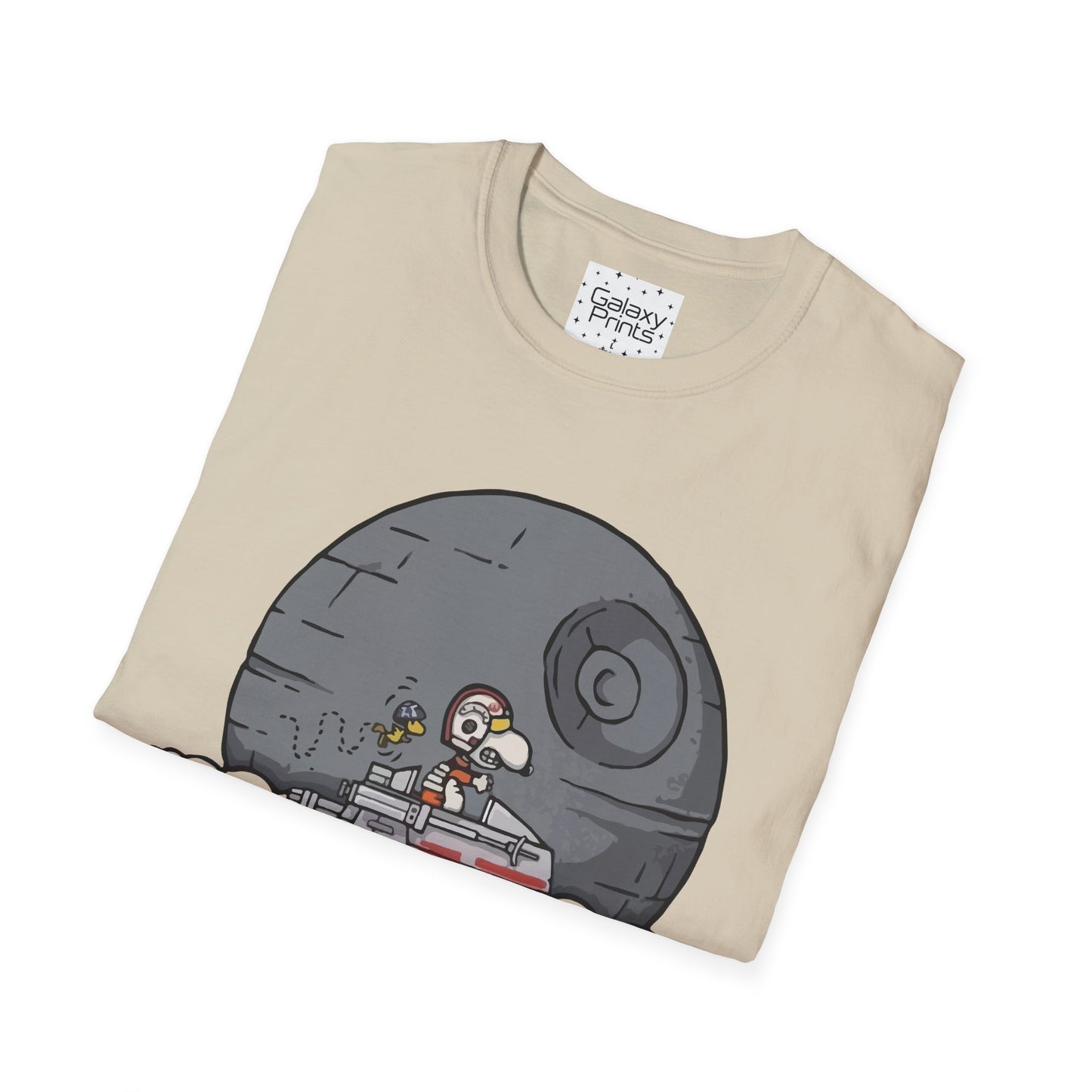 PEANUTS Star Wars Inspired Unisex T-Shirt - Snoopy as Luke Skywalker X-Wing to Death Star