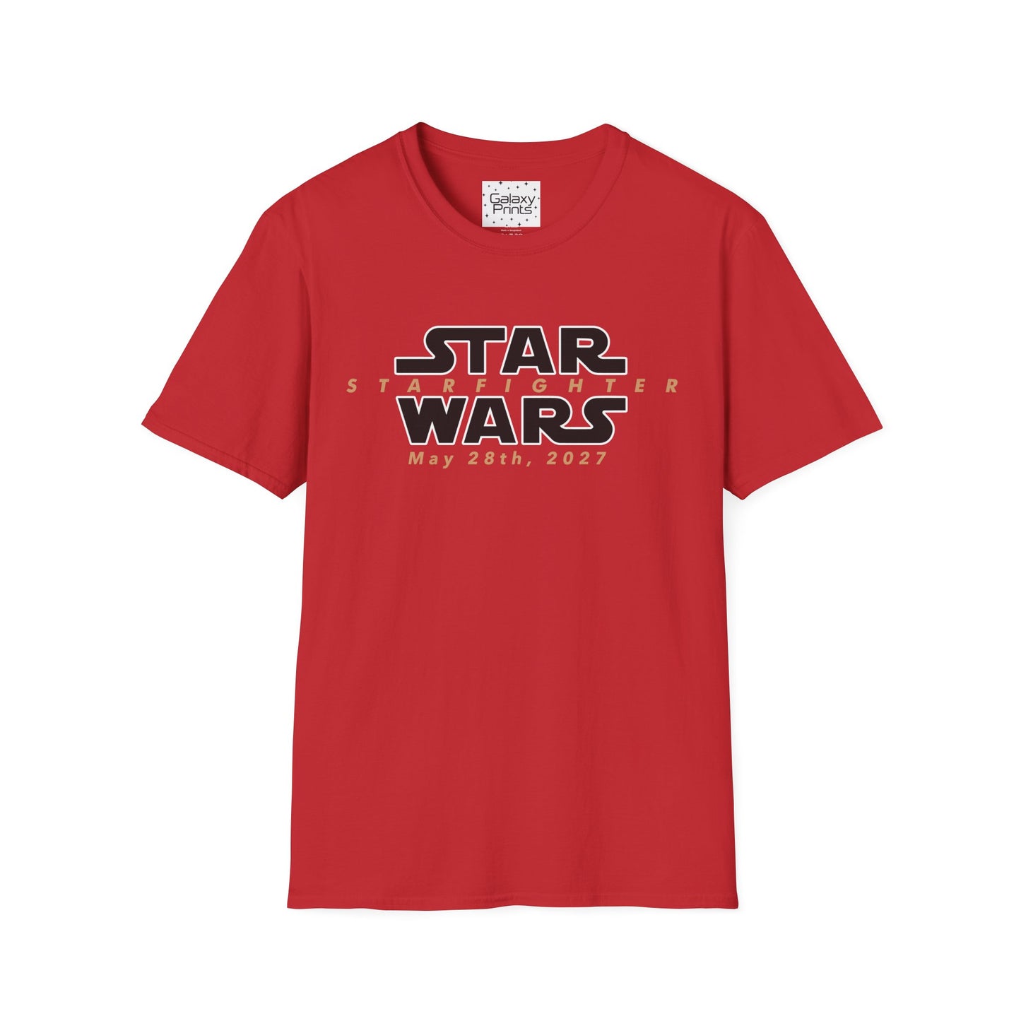 Inspired by Star Wars Starfighter Unisex T-Shirt - Movie Coming Out May 28th, 2027 (w/ movie release date)