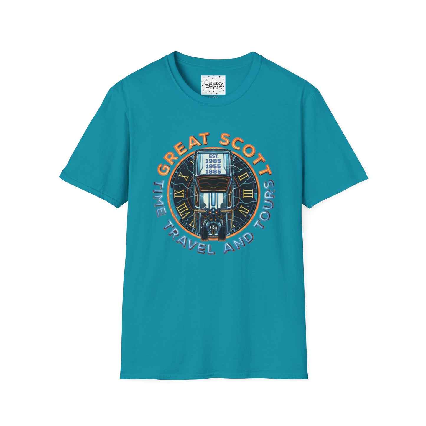 Back To The Future Inspired Unisex T-Shirt - 'Great Scott - Time Travel and Tours'