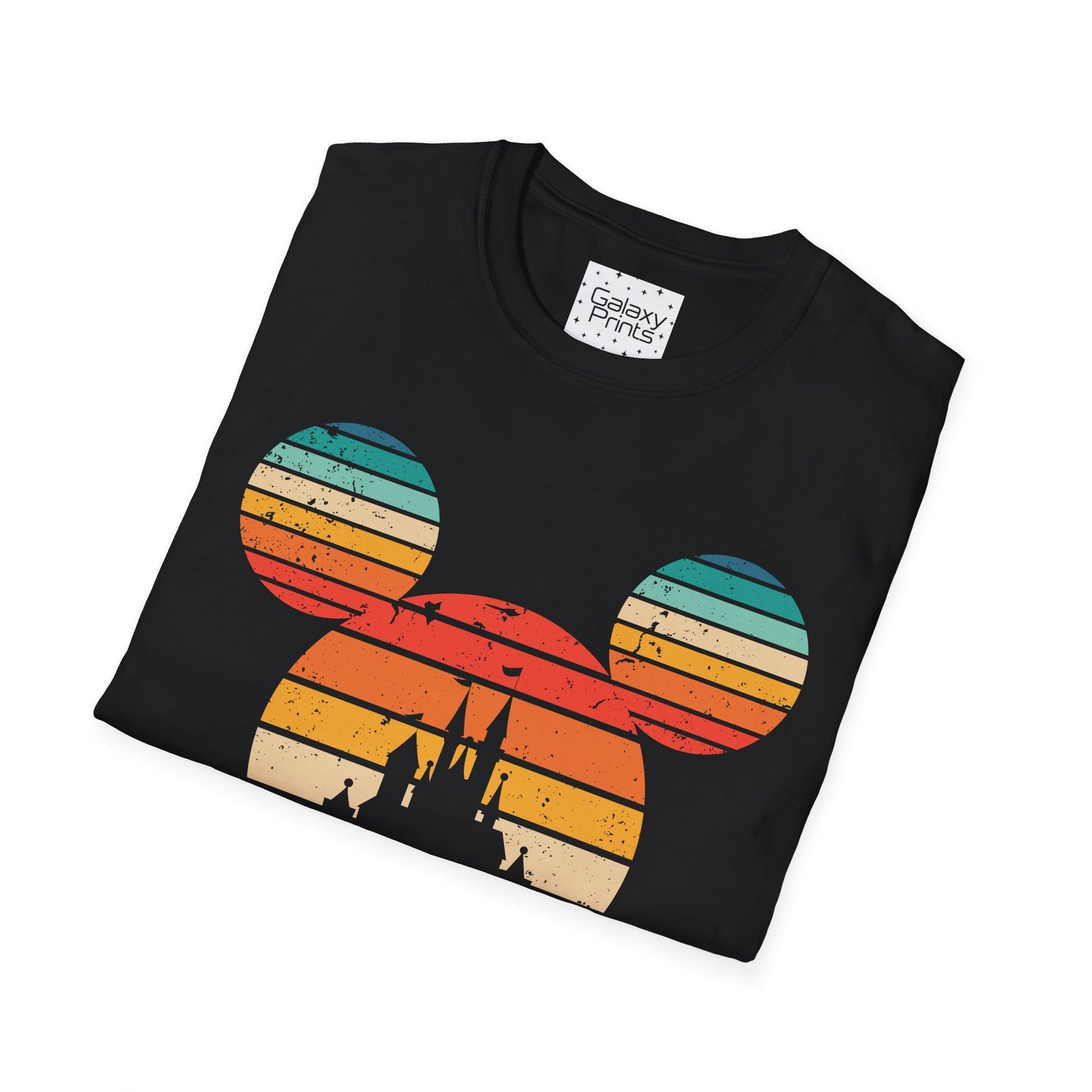 Unisex T-Shirt - DISNEY Inspired - 'Mickey Ears with Pastel Colors Distressed'