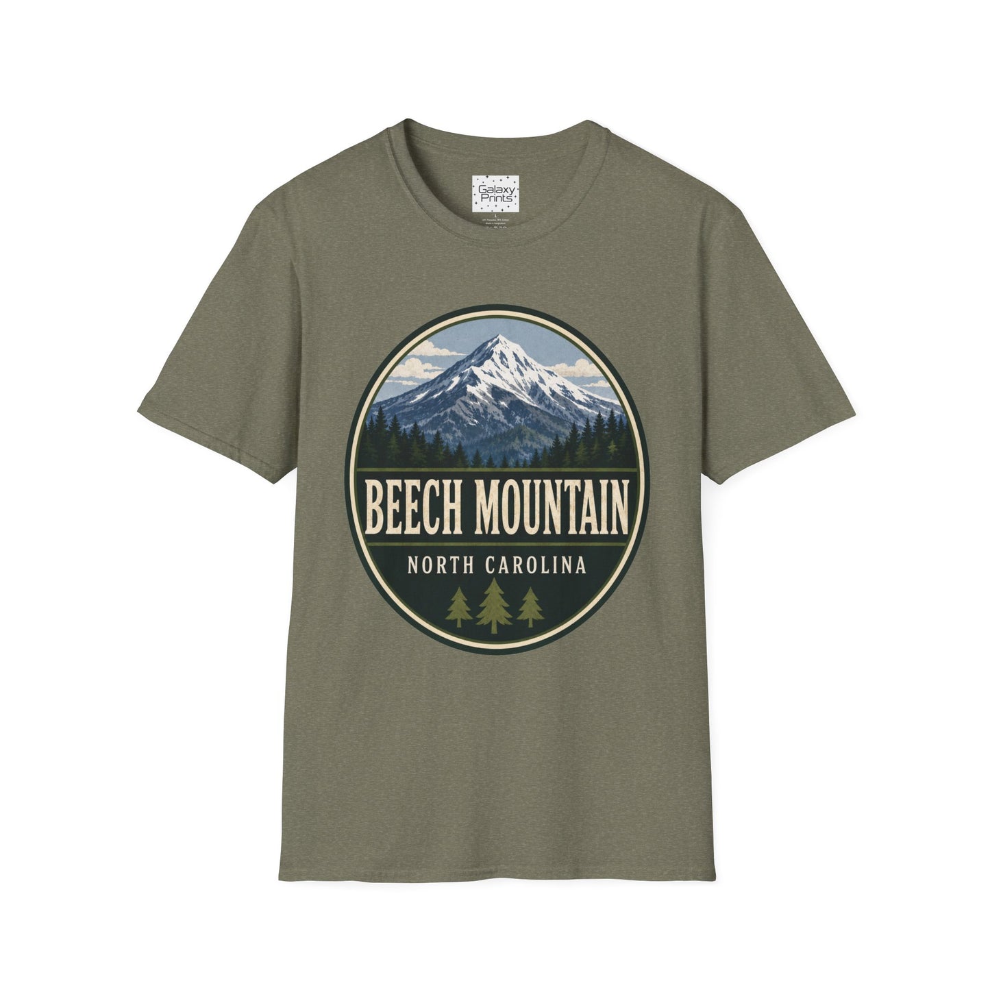 Mountain Graphic T-Shirt — “Beech Mountain, North Carolina” Vintage Outdoor Tee
