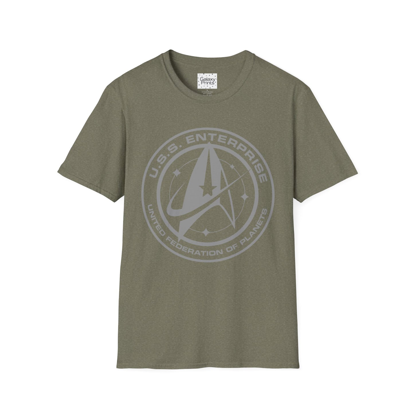 Unisex T-Shirt - POP Culture - 'From STAR TREK the TV & Movie HIT Franchises - U.S.S. Enterprise Flight Patch'