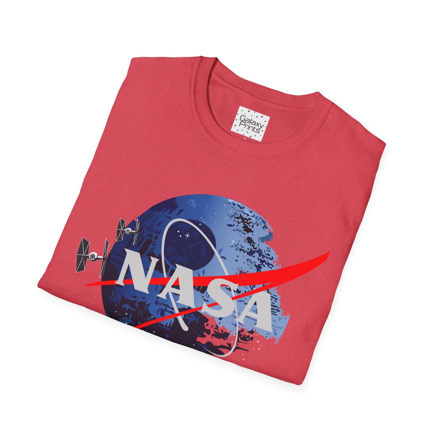 NASA and STAR WARS inspired Unisex T-Shirt - NASA w/ Death Star Tie Fighters