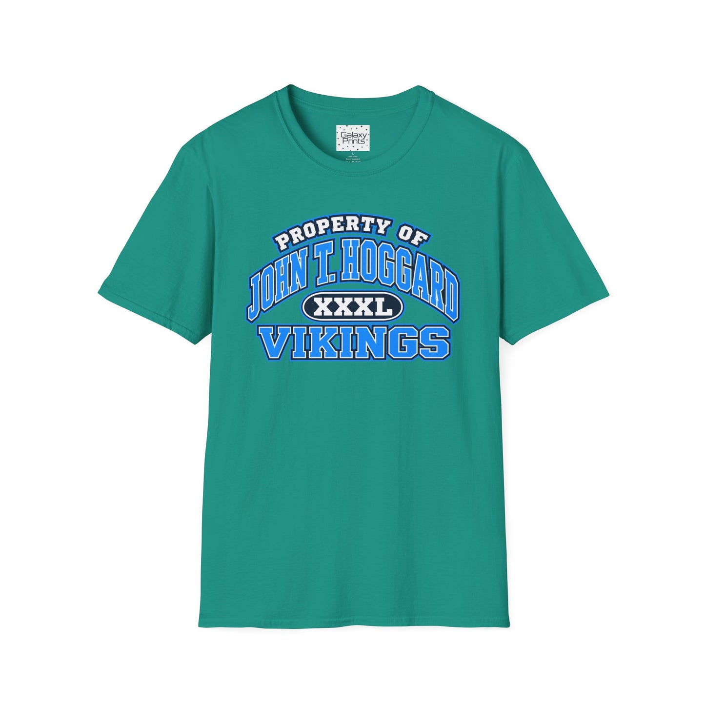 Property of JTH Vikings T‑Shirt  XXXL — Viking in Power Circle back - Hoggard School Spirit Tee