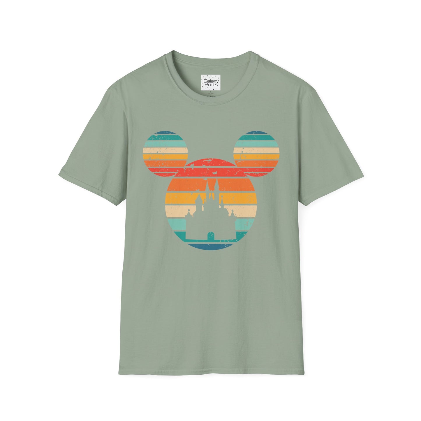 Unisex T-Shirt - DISNEY Inspired - 'Mickey Ears with Pastel Colors Distressed'